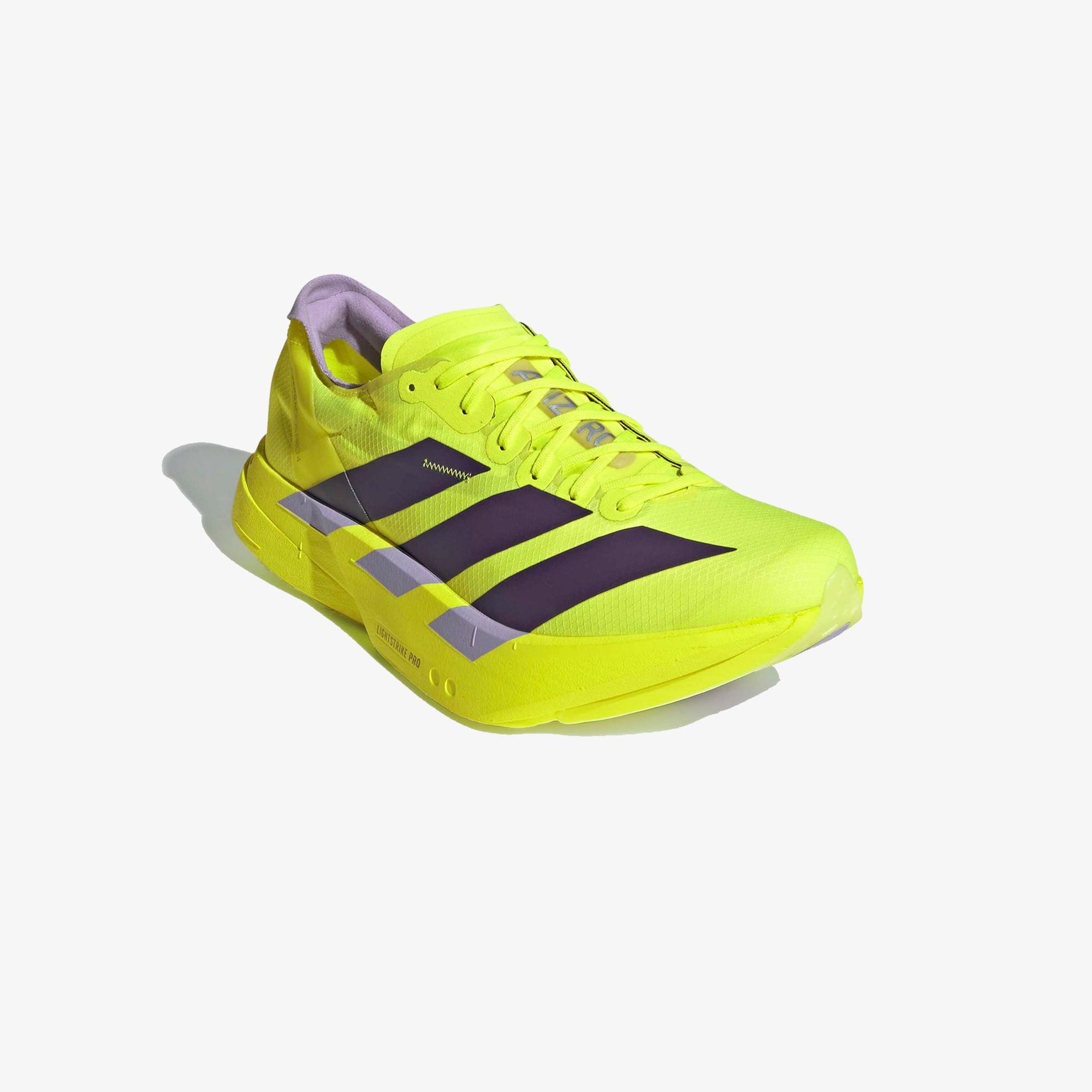 adidas Adizero Adios Pro 4 Erkek Sarı Koşu Ayakkabısı