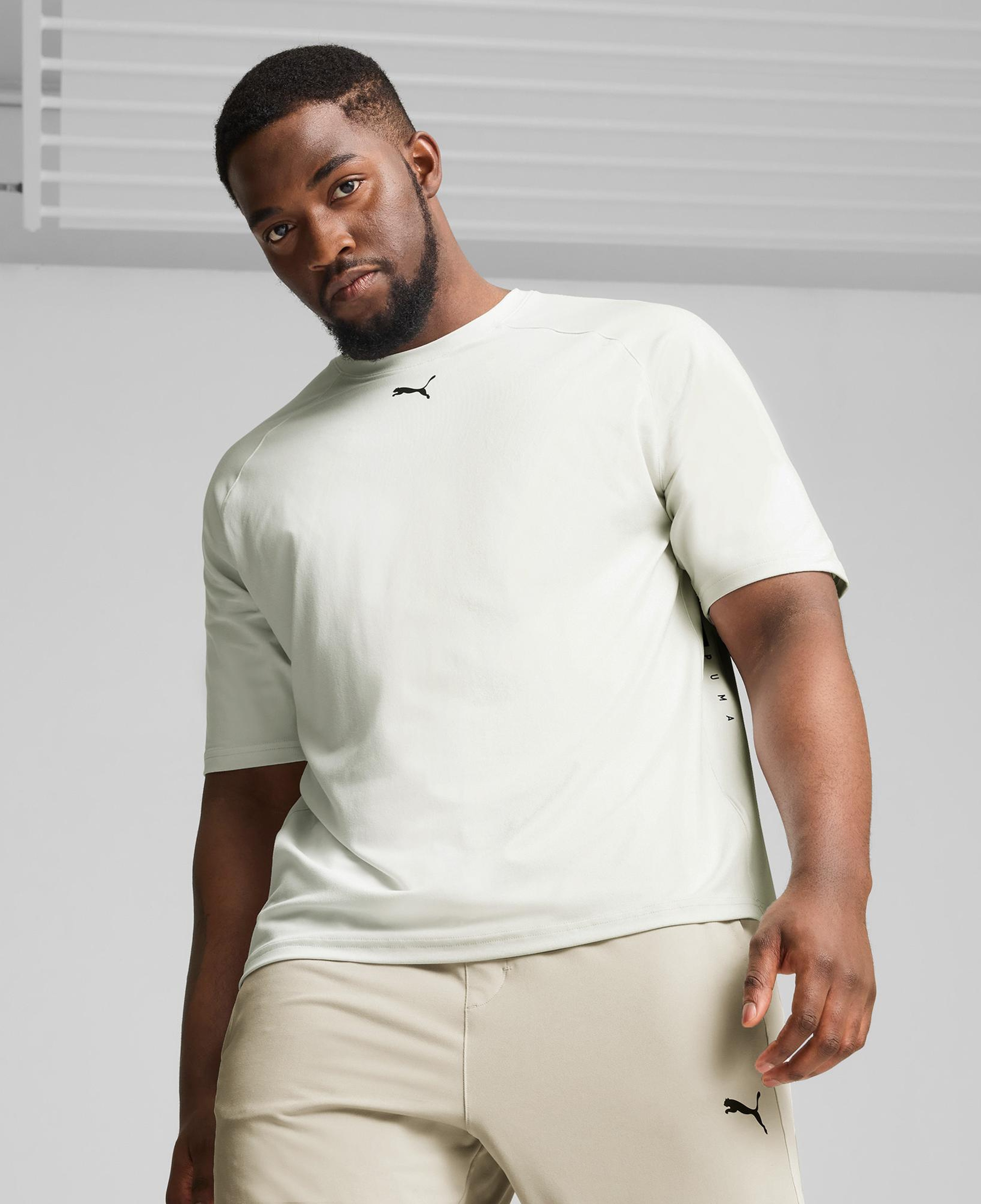 Puma CloudSpun Thermo Adapt Erkek Beyaz Antrenman T-Shirt