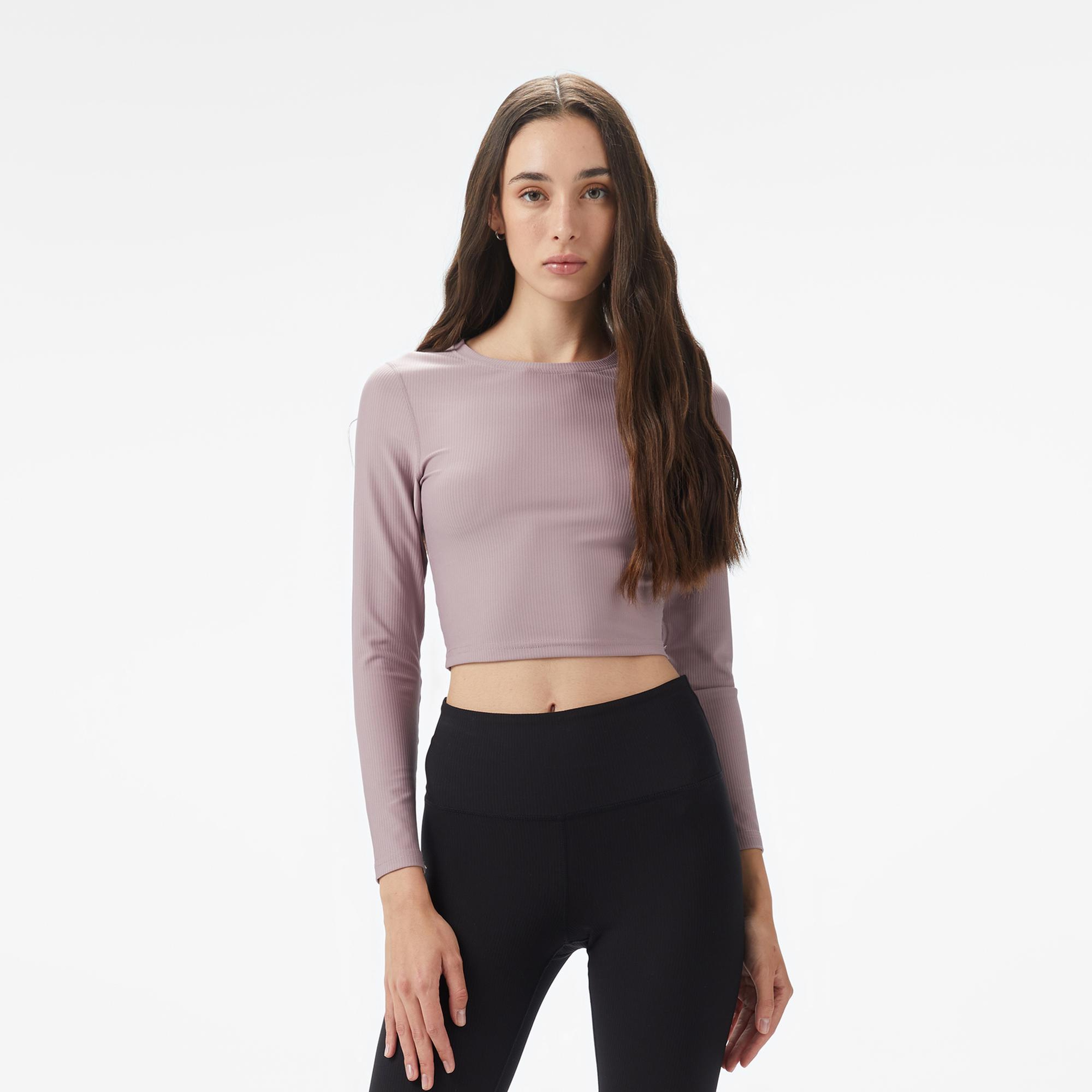 Energetics Olene LS Kadın Mor Antrenman T-Shirt