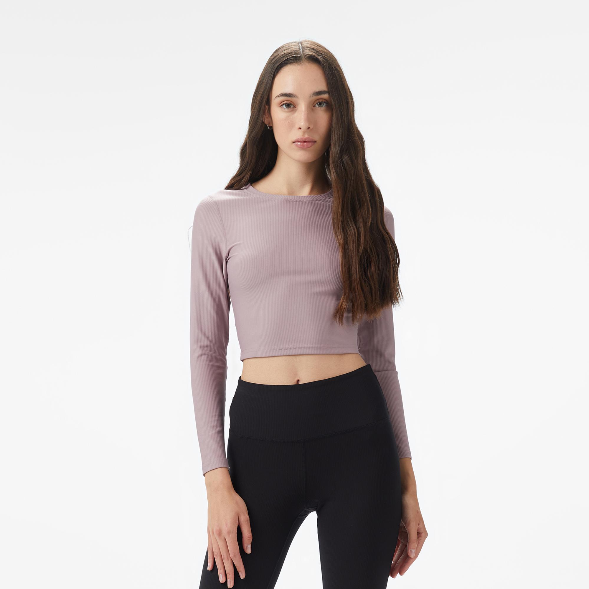 Energetics Olene LS Kadın Mor Antrenman T-Shirt