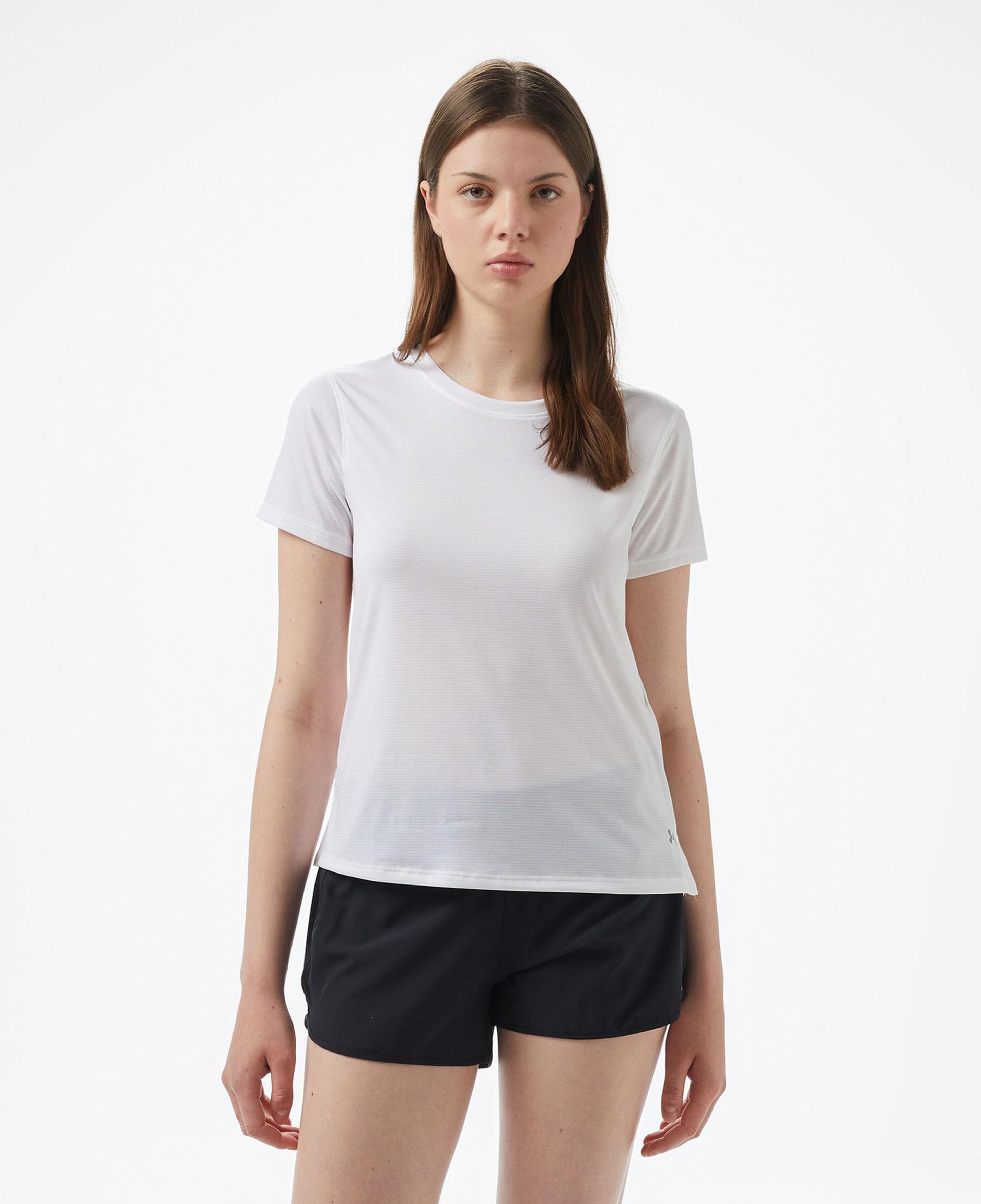 Under Armour Launch leeve Kadın Beyaz Koşu T-Shirt