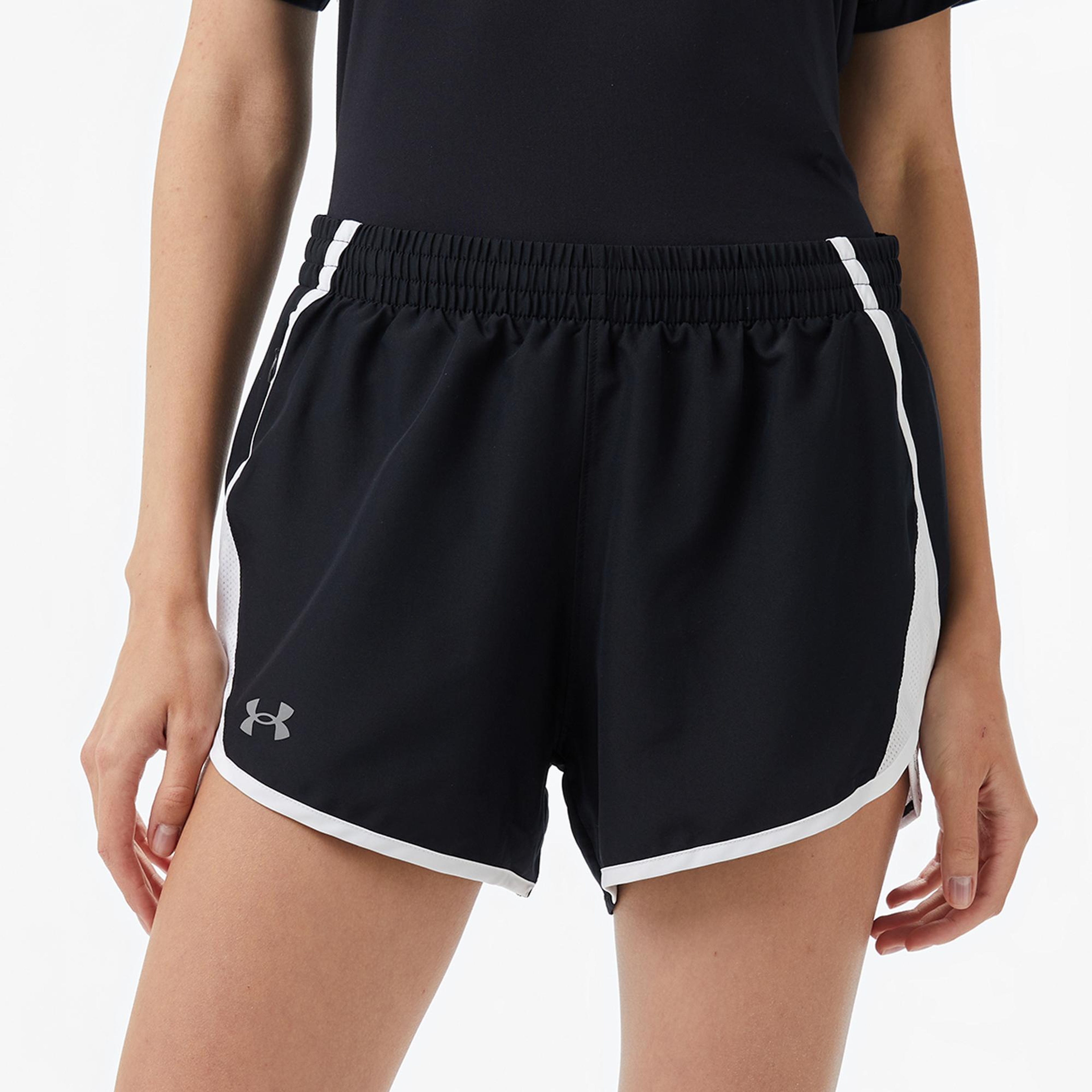 Under Armour Fly By 3 Kadın Siyah Koşu Şortu