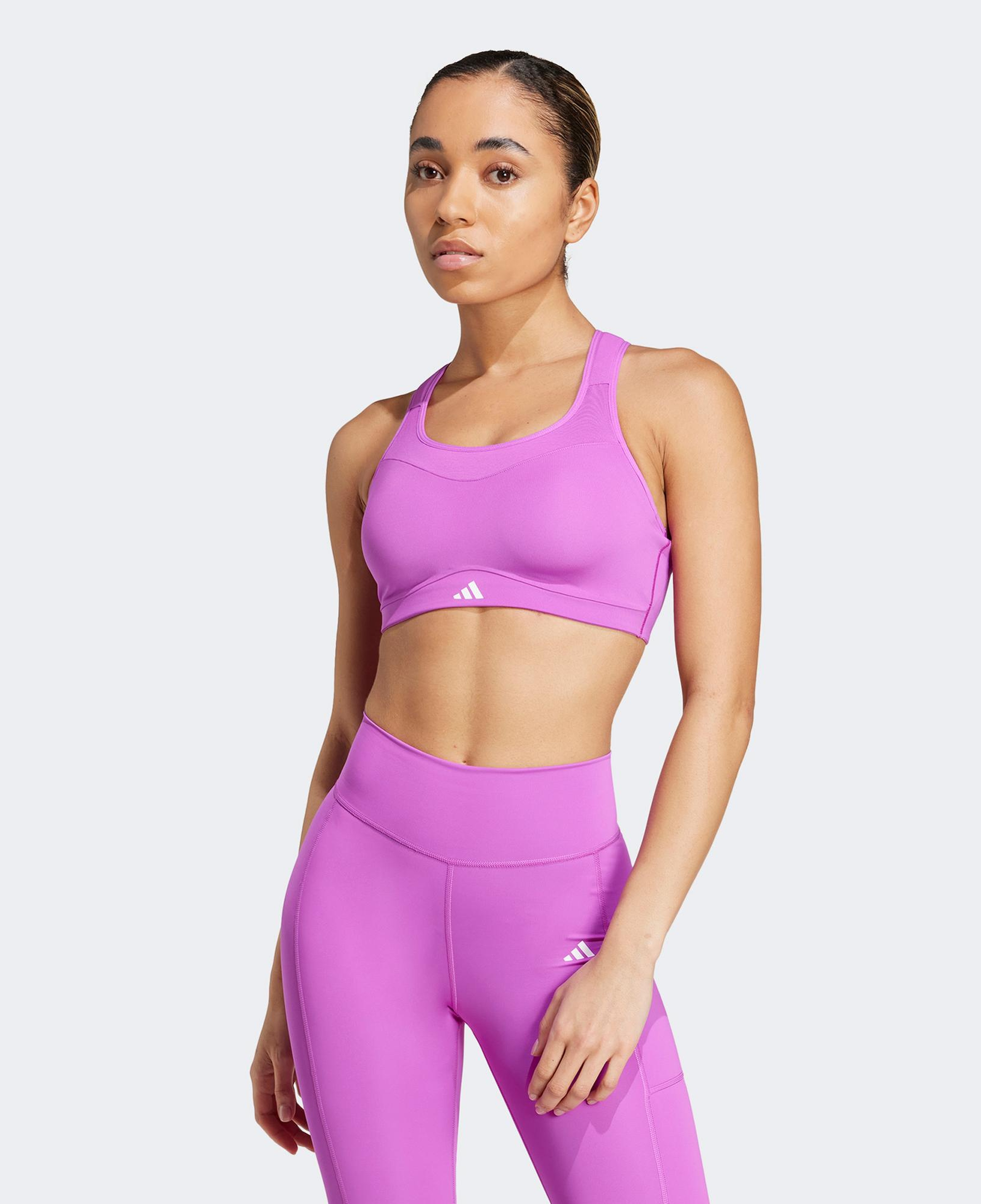 adidas TLRD Impact Kadın Mor Antrenman Bra