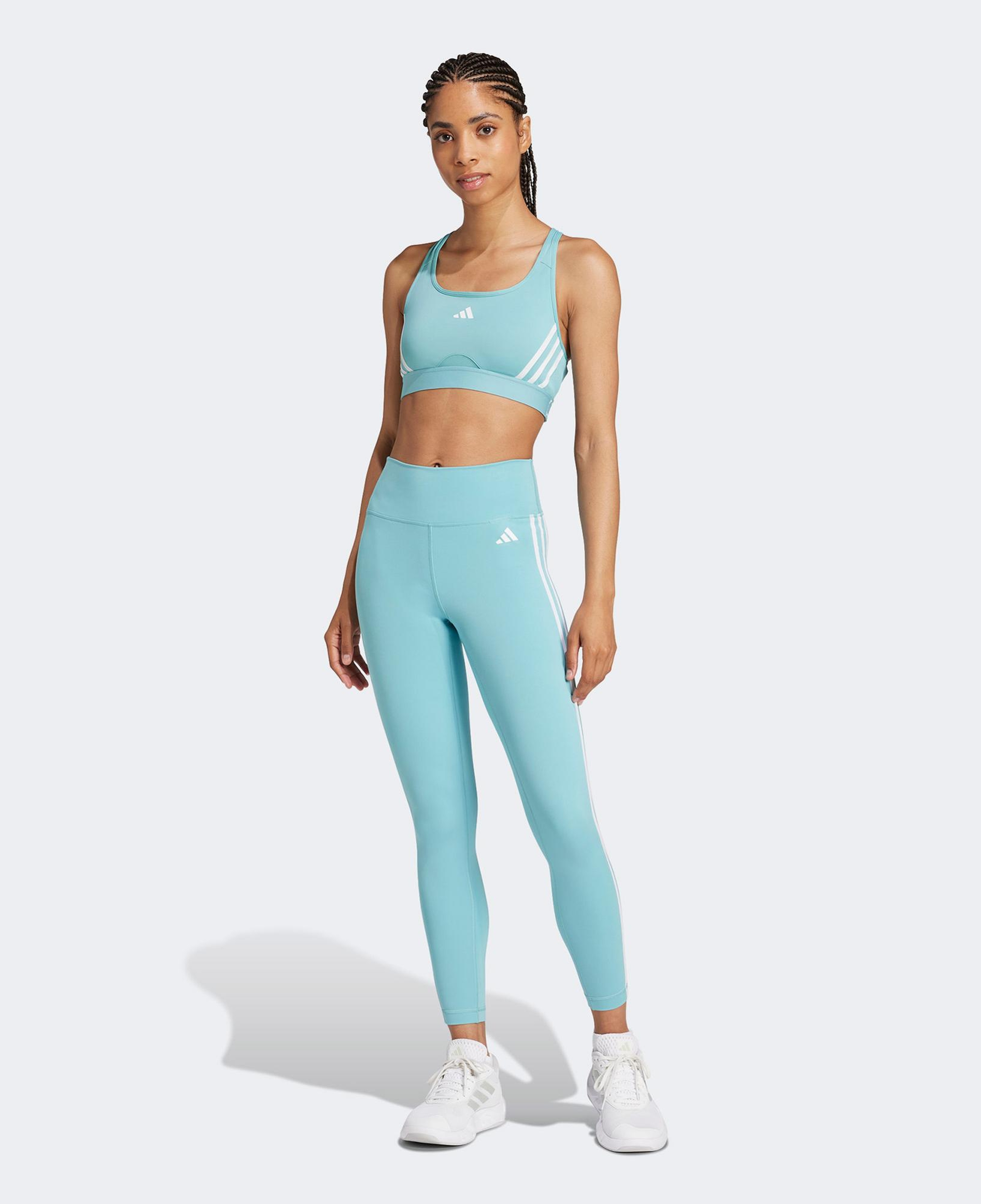 adidas Powerimpact Medium Support Kadın Mavi Antrenman Bra