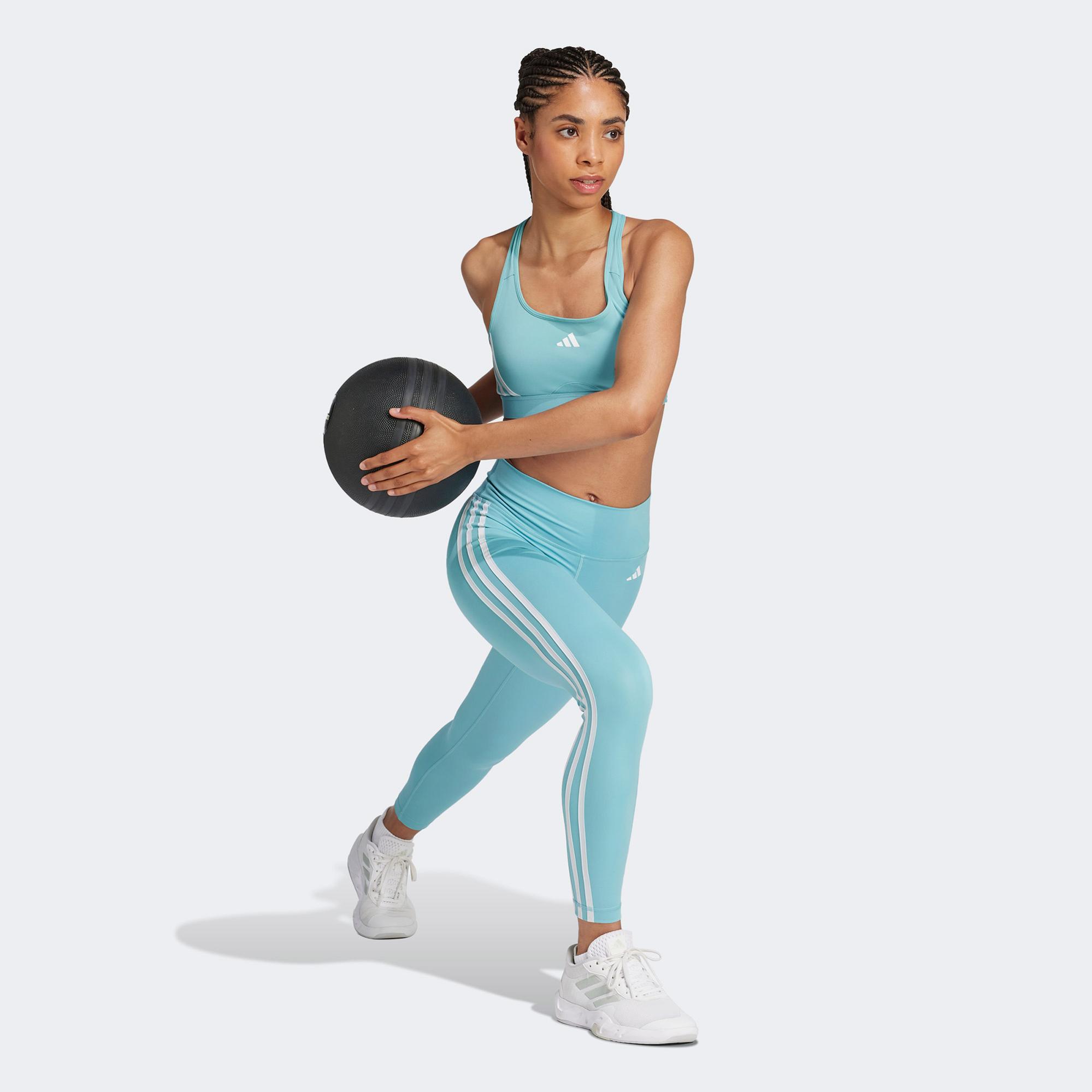 adidas Powerimpact Medium Support Kadın Mavi Antrenman Bra