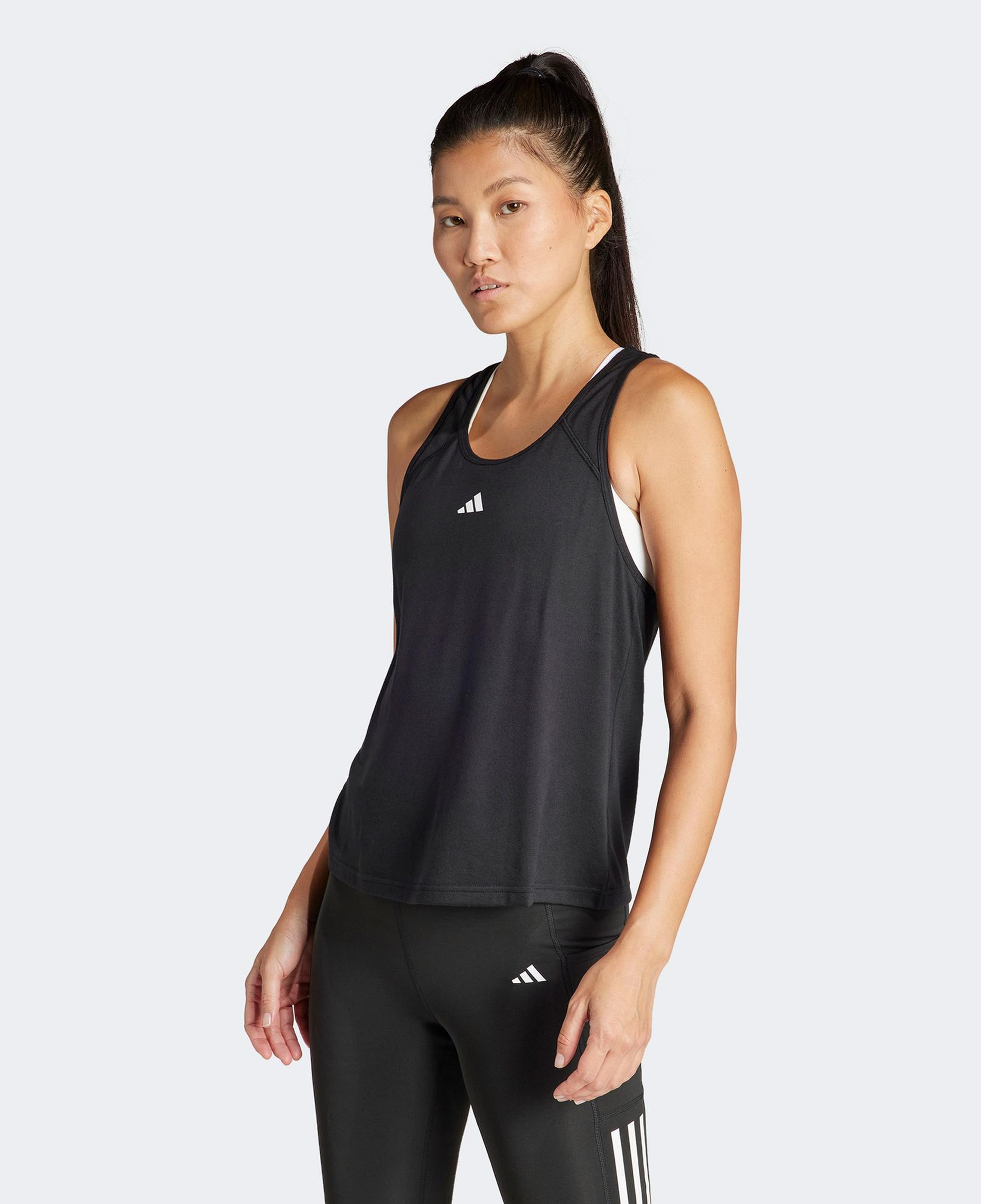 adidas Train Essentials Minimal Branding Racerback Kadın Siyah Antrenman Atleti
