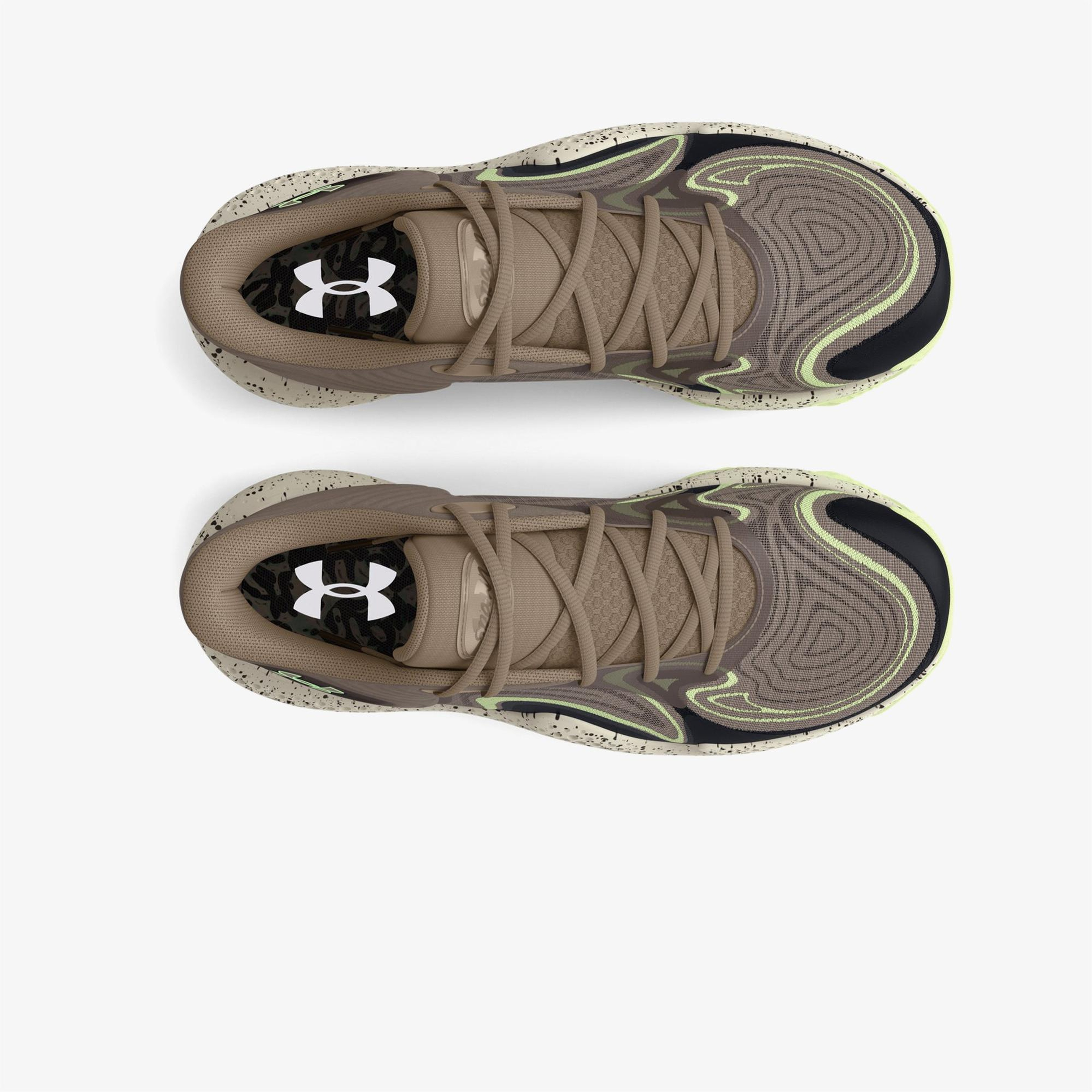 Under Armour Spawn 6 Mid Erkek Yeşil Basketbol Ayakkabısı