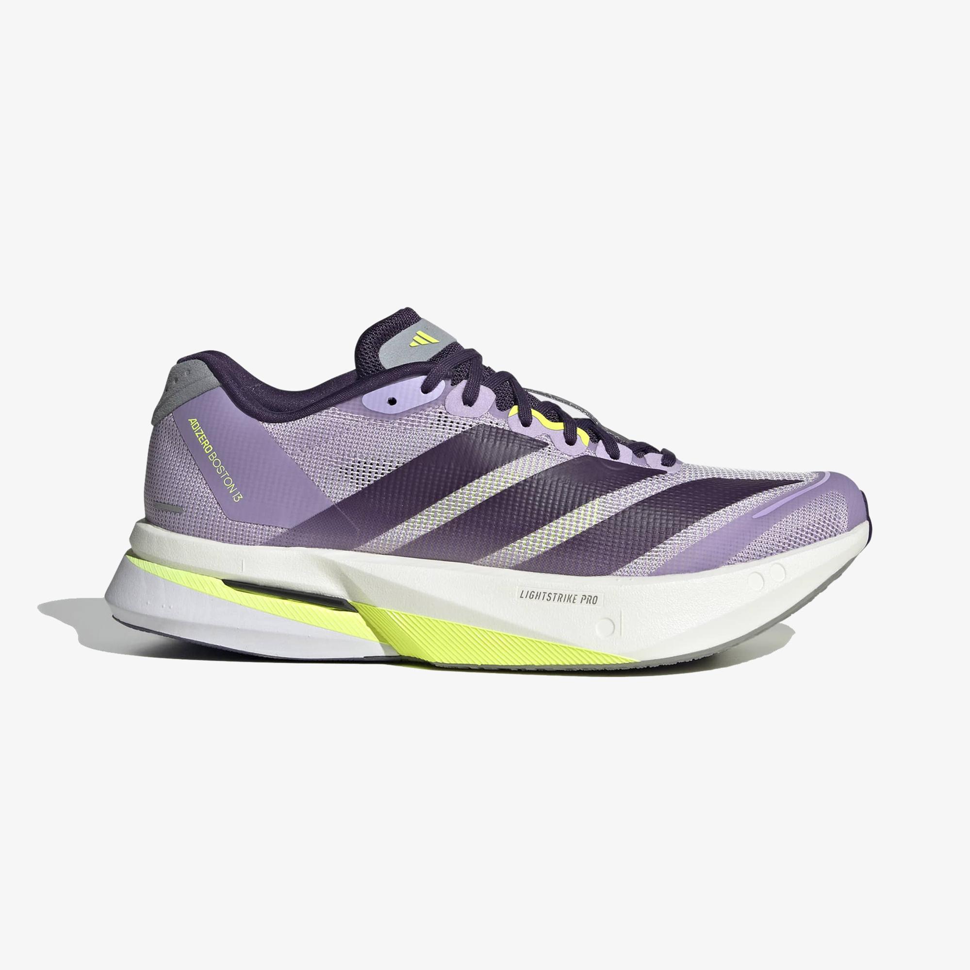 adidas Adizero Boston 13 Kadın Mor Koşu Ayakkabısı