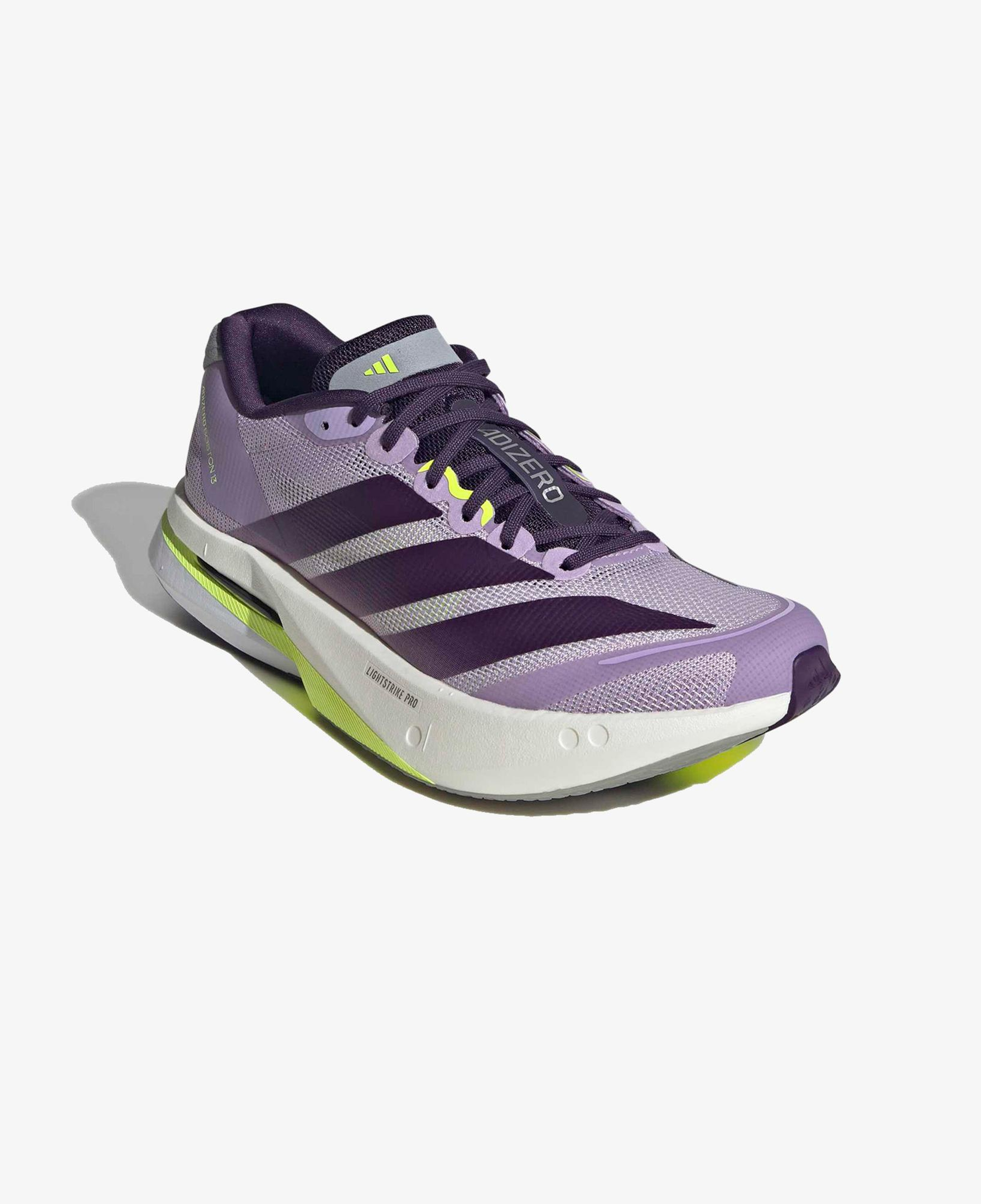 adidas Adizero Boston 13 Kadın Mor Koşu Ayakkabısı