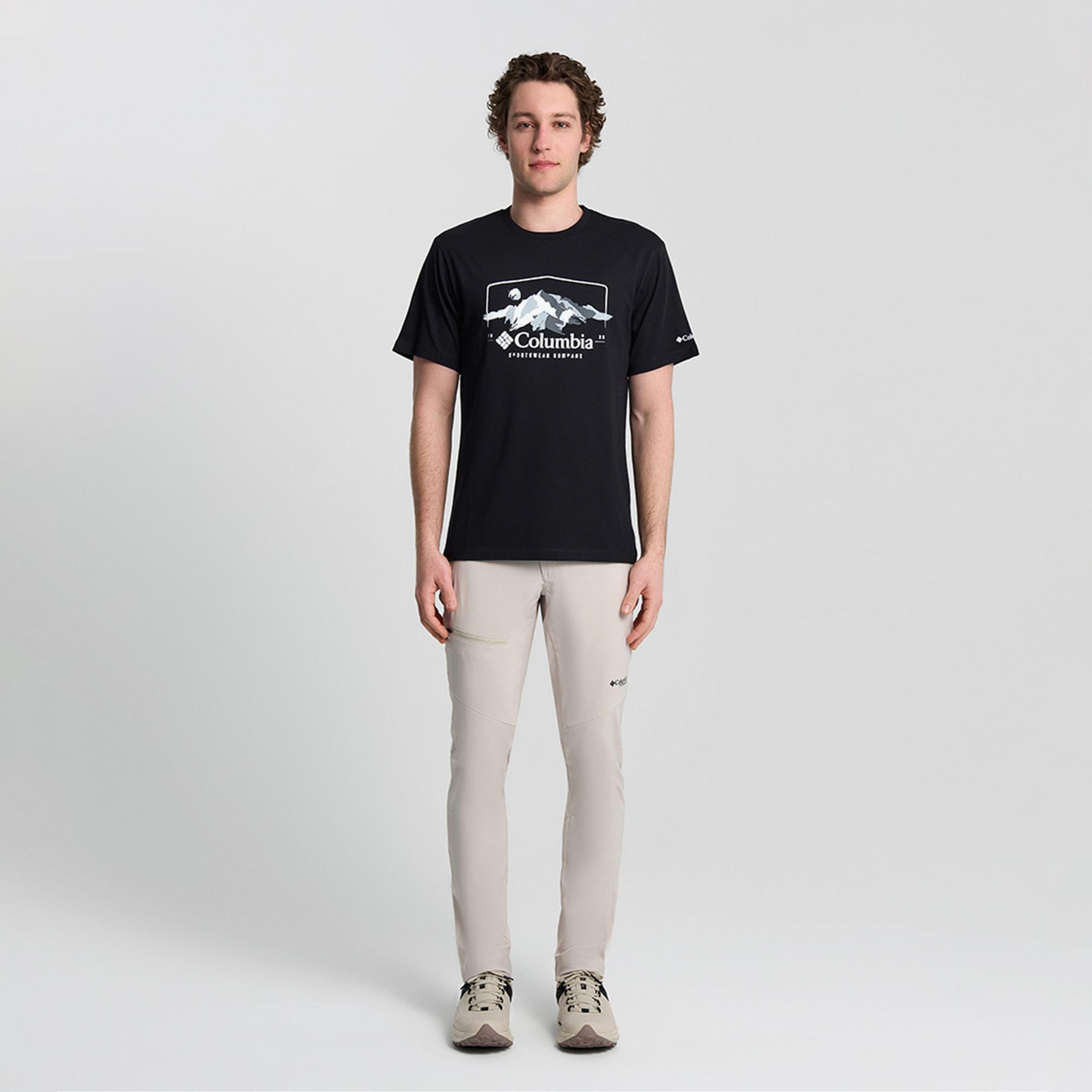 Columbia Explore Outdoors Ss Erkek Siyah T-Shirt