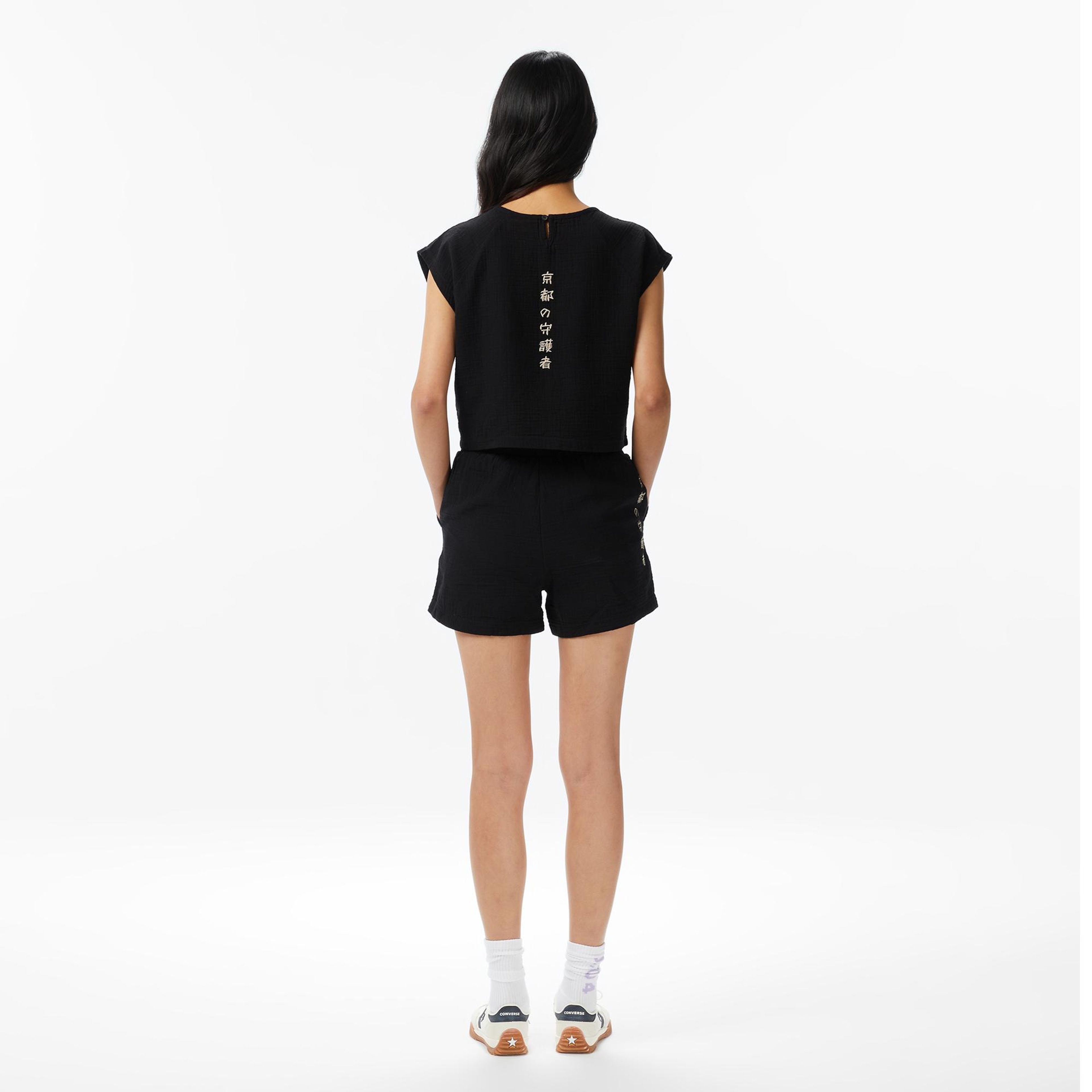 UNITED4 Regular Fit Kadın Siyah Şort