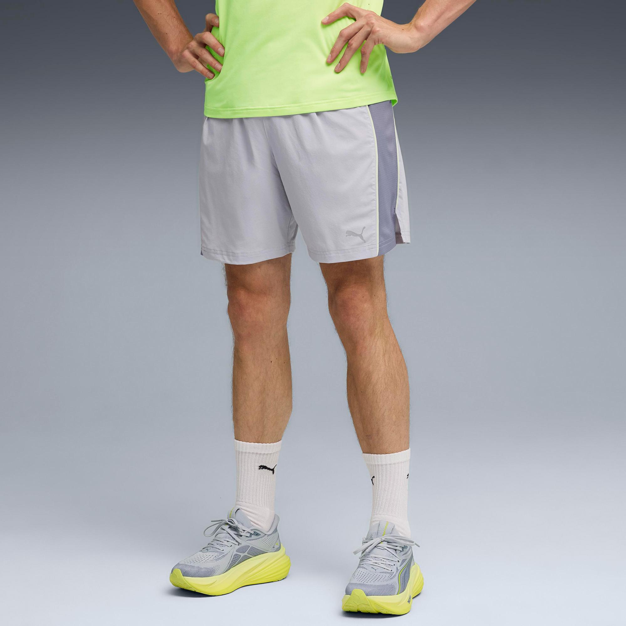 Puma Run Velocity 7 Erkek Gri Koşu Şortu