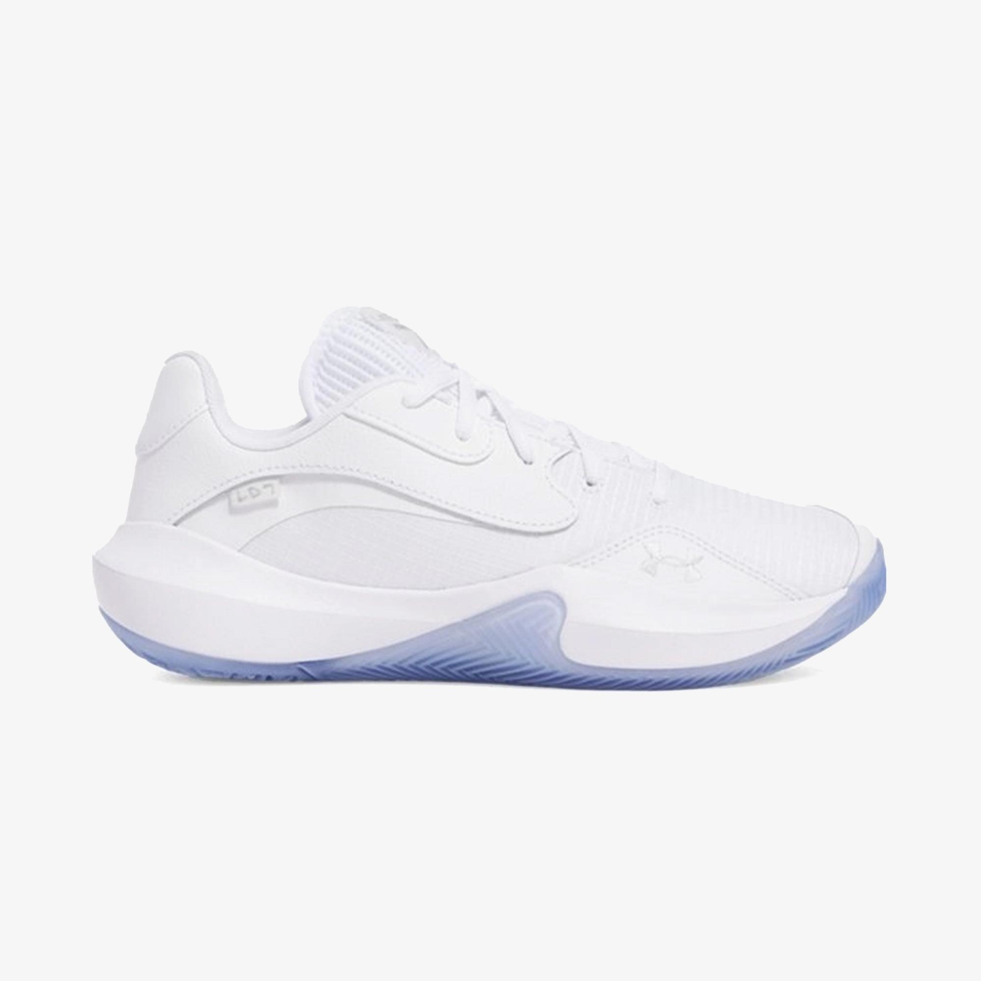 Under Armour Lockdown 7 Low Erkek Beyaz Basketbol Ayakkabısı