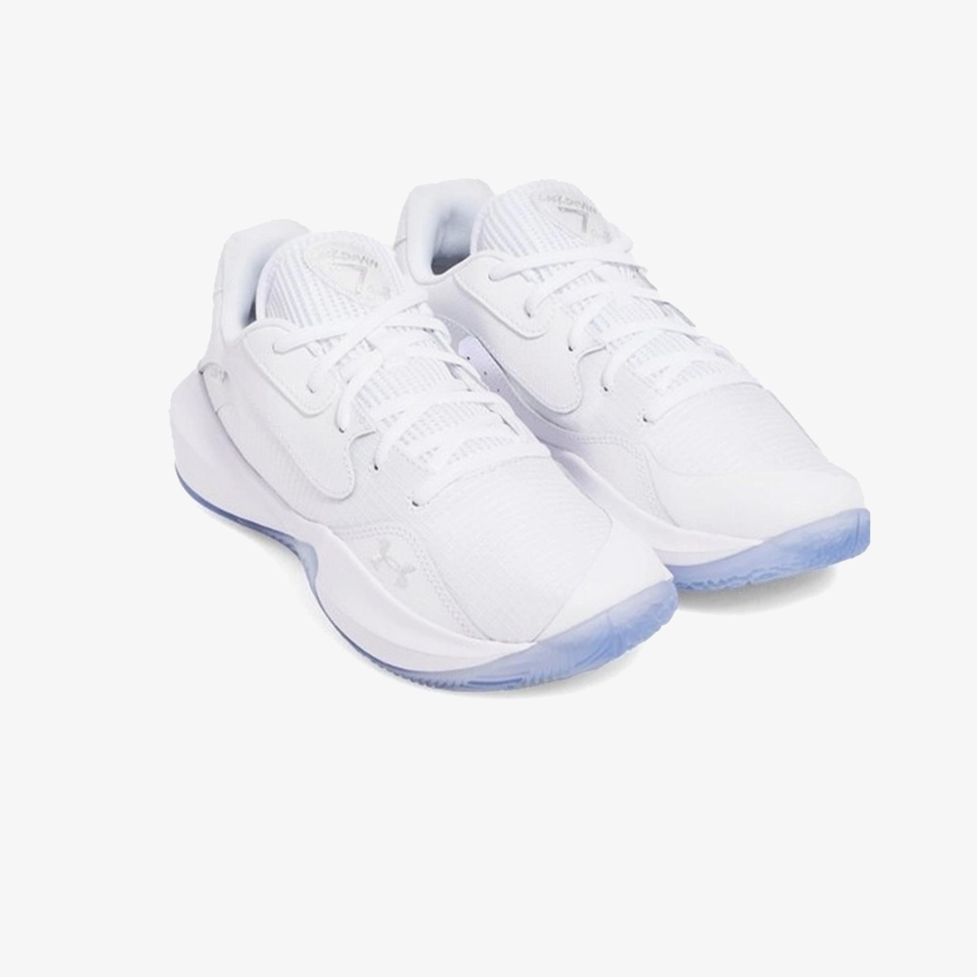 Under Armour Lockdown 7 Low Erkek Beyaz Basketbol Ayakkabısı