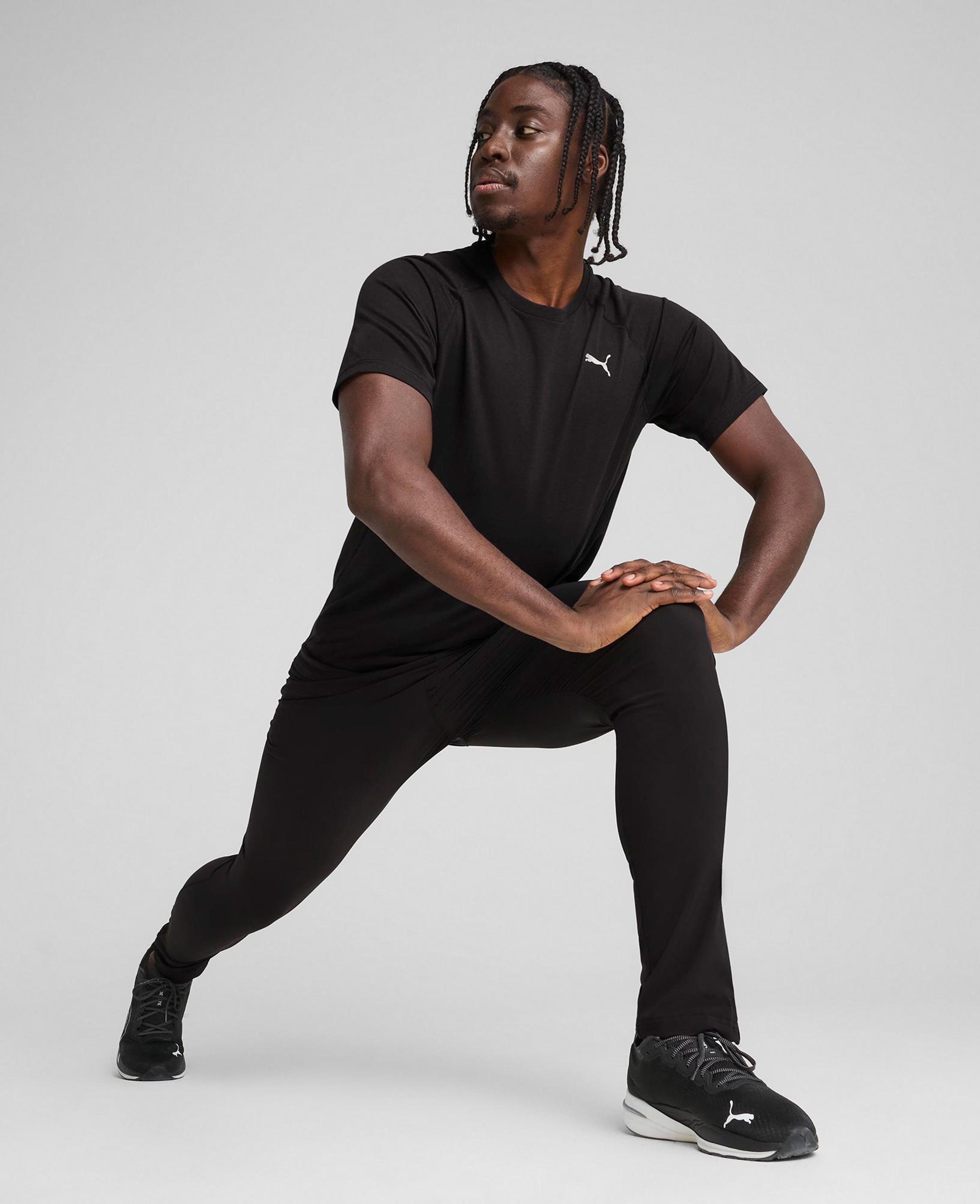 Puma Run Velocity Tri-Blend Erkek Siyah Koşu T-Shirt