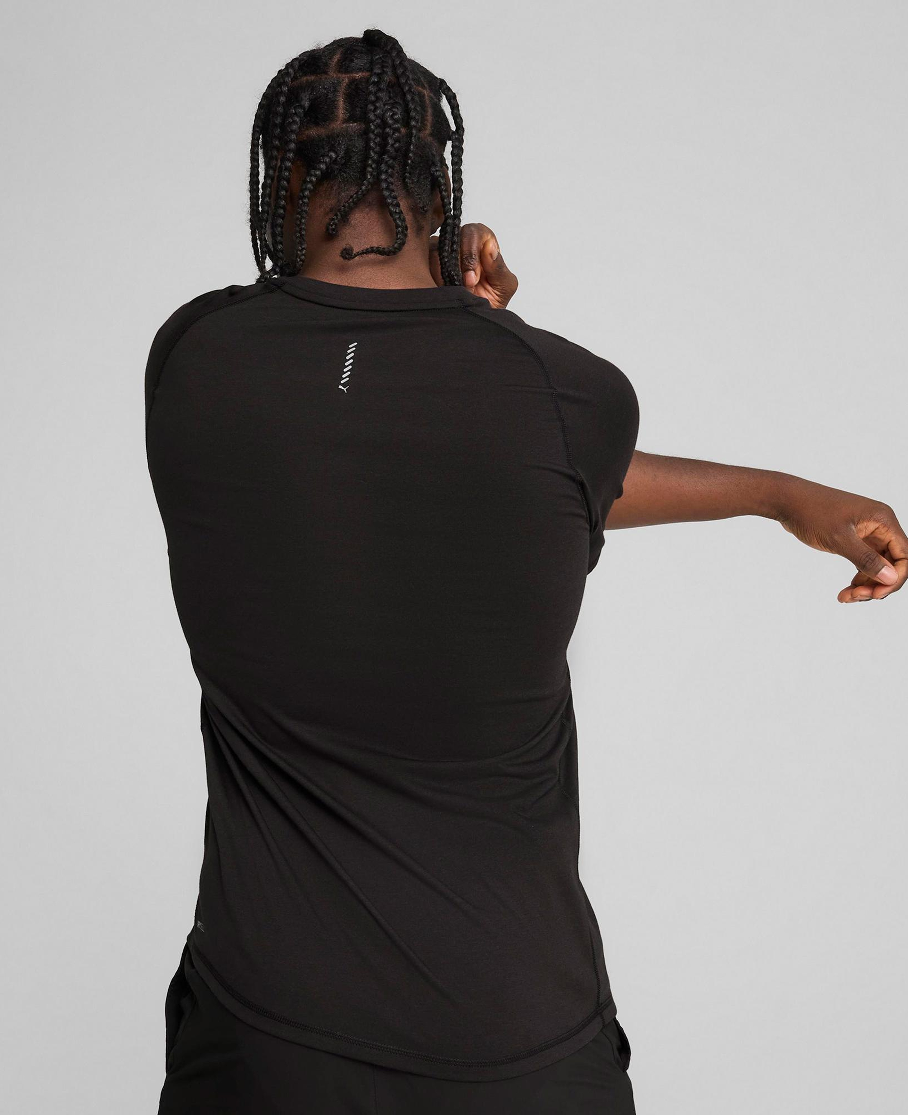 Puma Run Velocity Tri-Blend Erkek Siyah Koşu T-Shirt