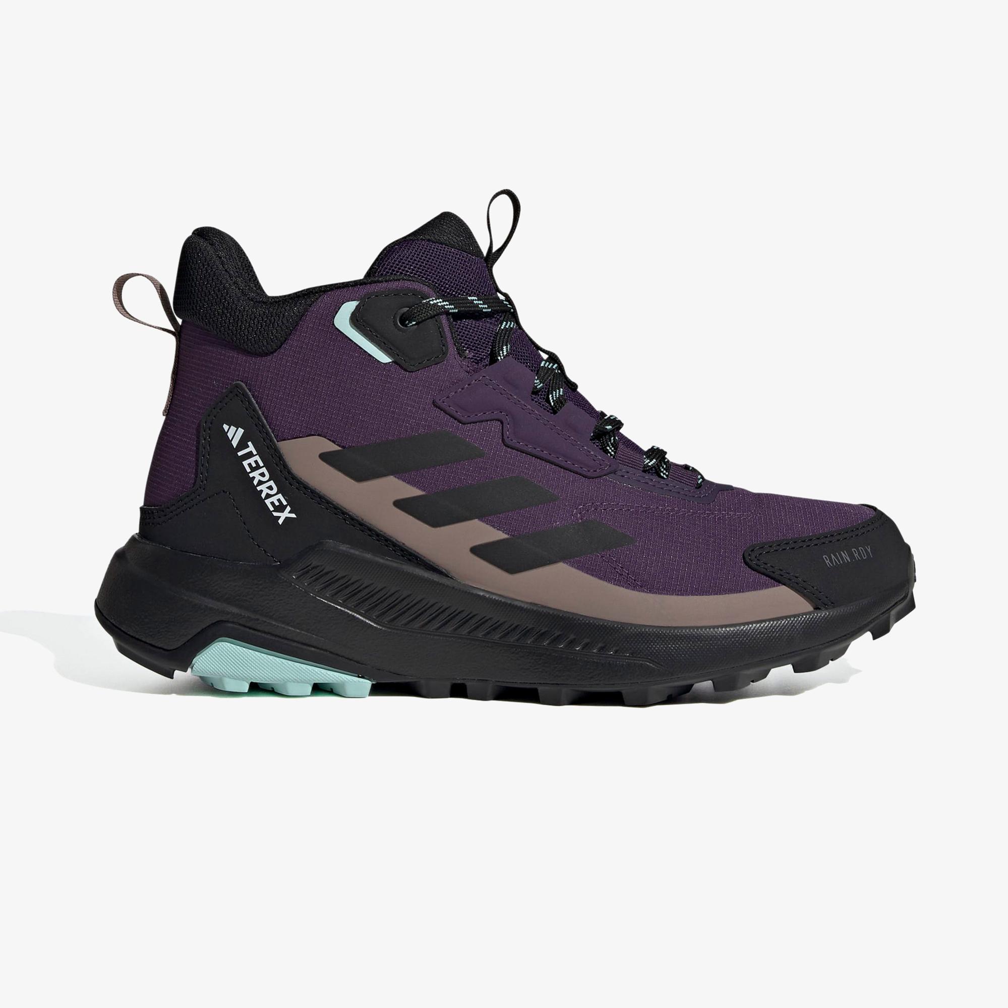 adidas Terrex Anylander Mid Rain.Rdy Kadın Mor Yürüyüş Ayakkabısı