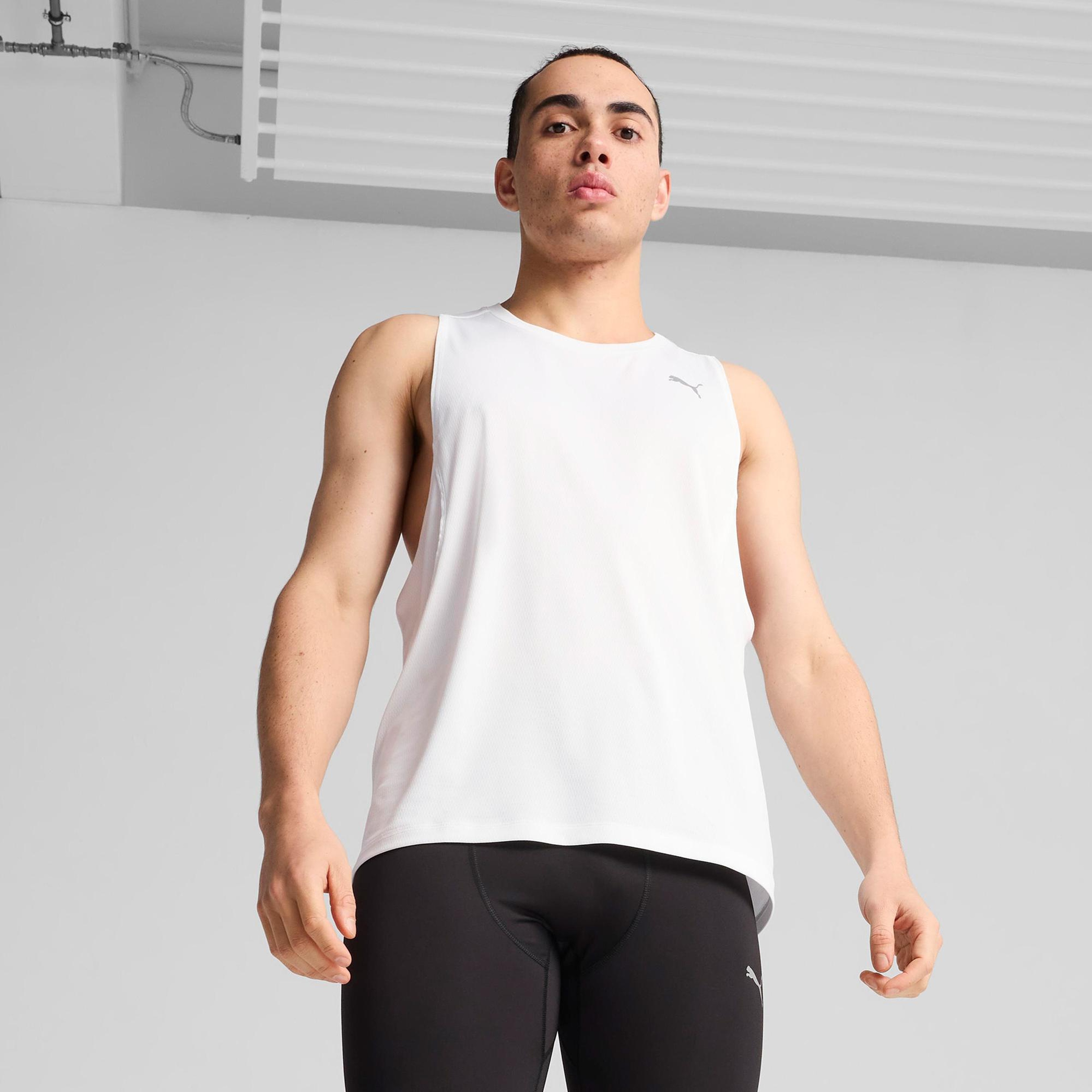 Puma Run Velocity (Poly) Erkek Beyaz Koşu Atlet