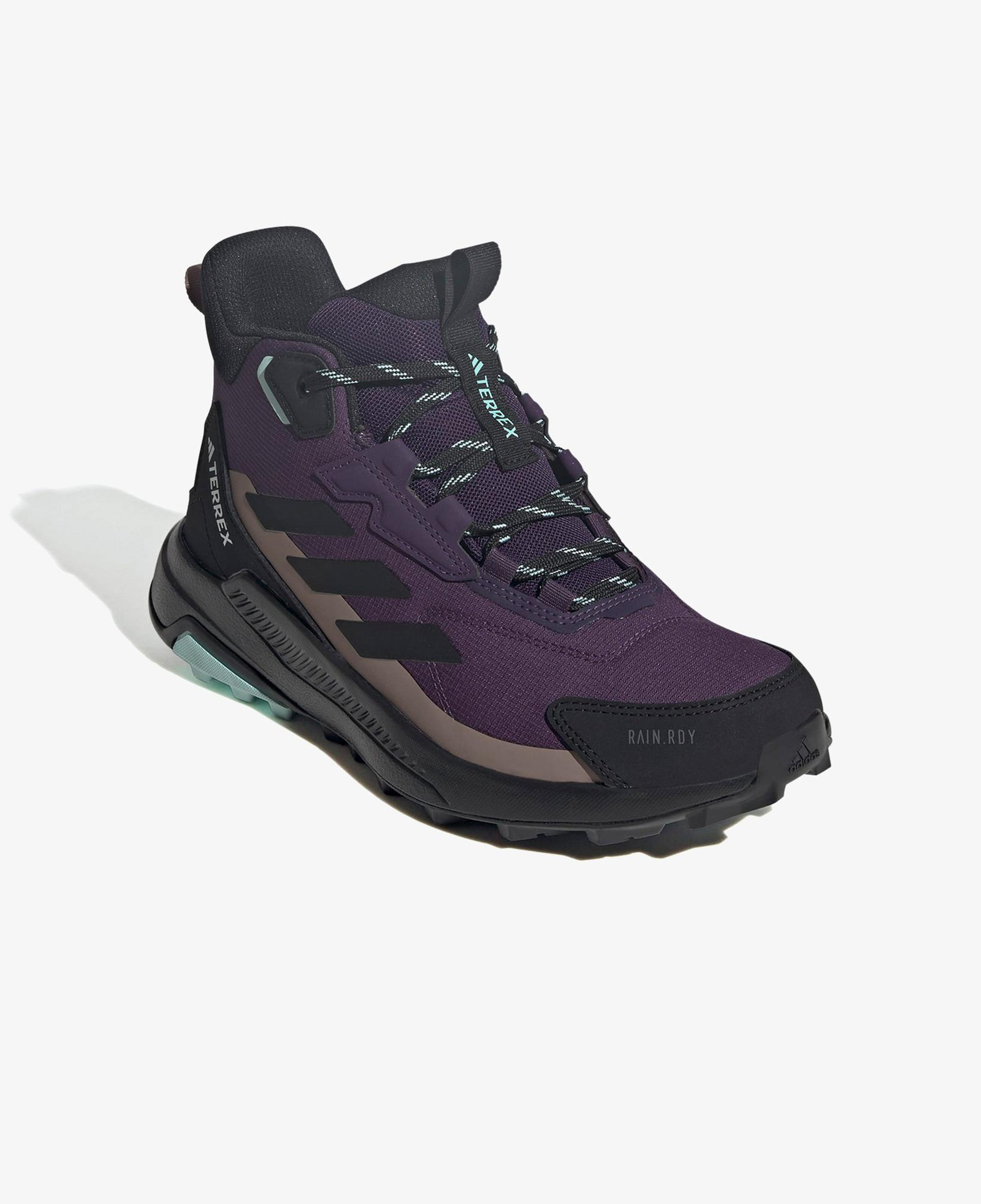 adidas Terrex Anylander Mid Rain.Rdy Kadın Mor Yürüyüş Ayakkabısı