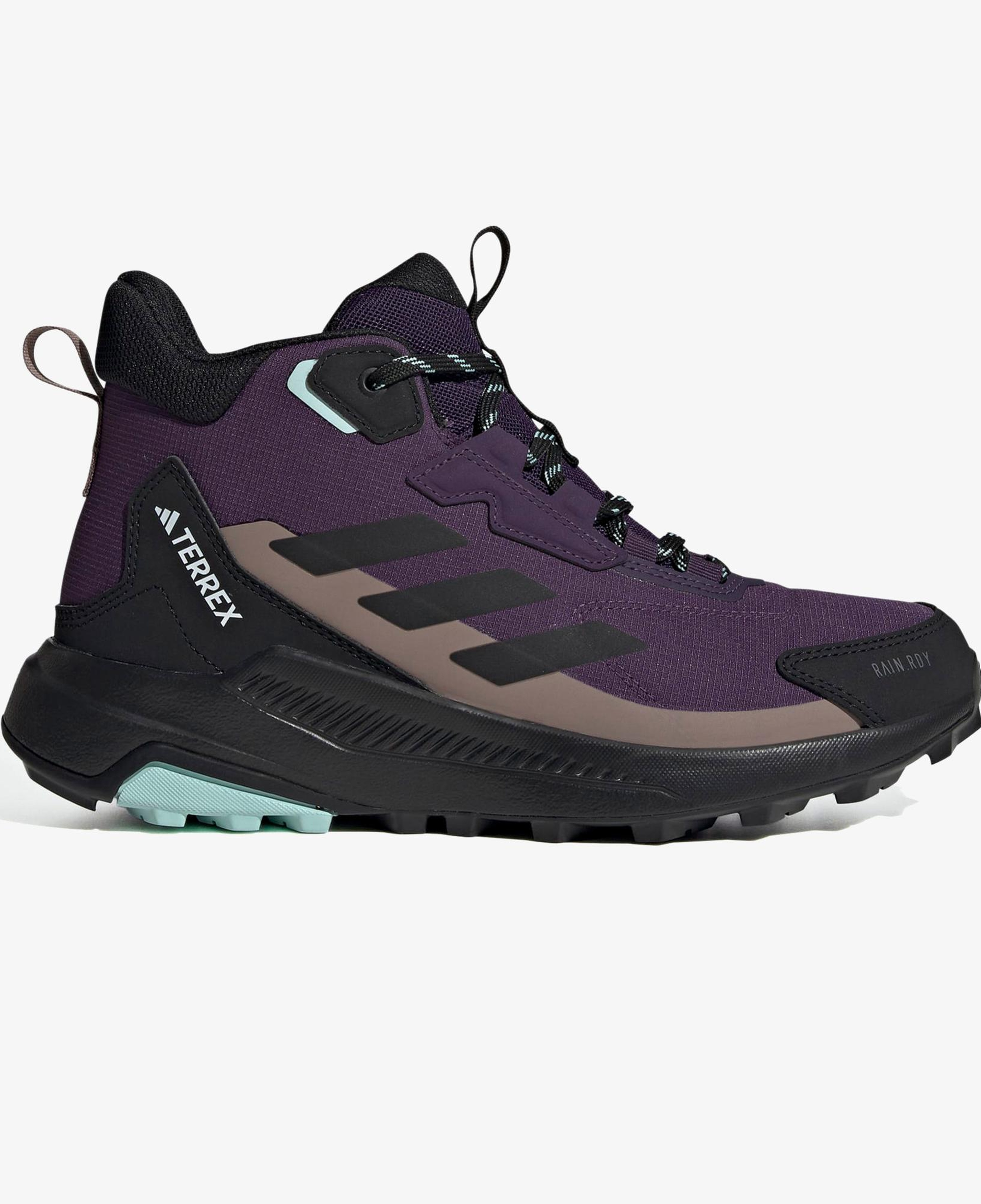 adidas Terrex Anylander Mid Rain.Rdy Kadın Mor Yürüyüş Ayakkabısı