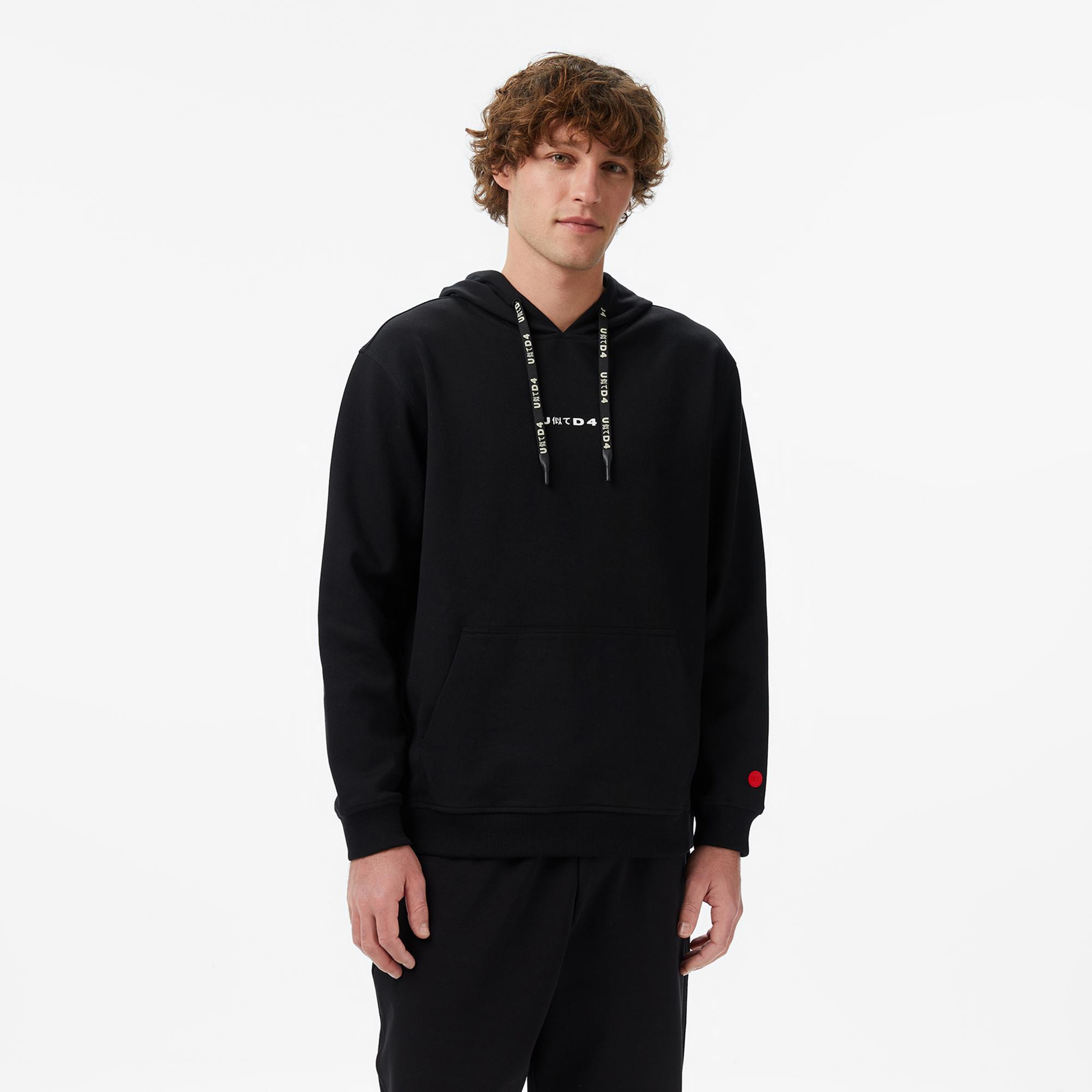 UNITED4 Regular Fit Erkek Siyah Sweatshirt