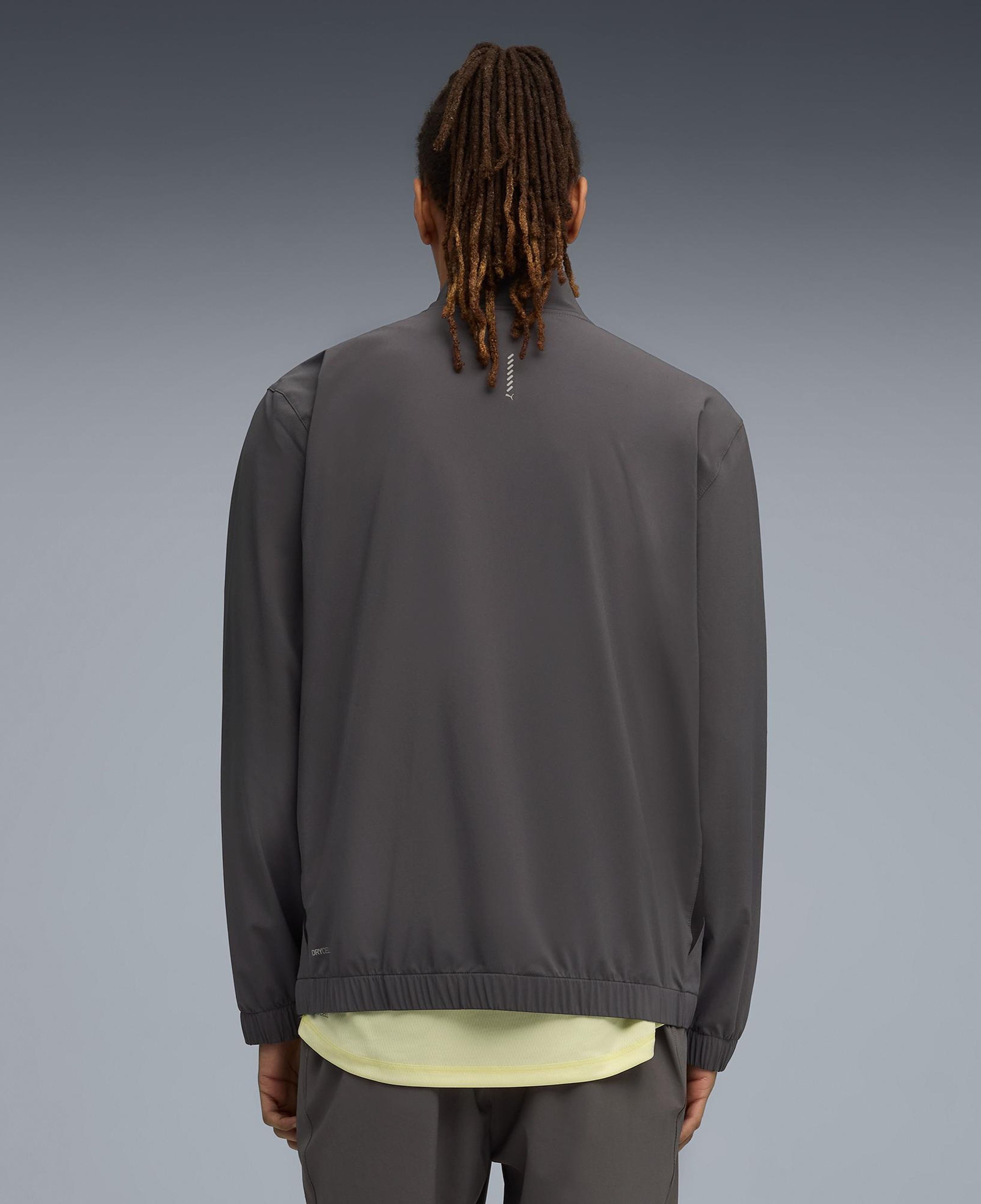 Puma Run Velocity Woven Erkek Gri Koşu Ceketi