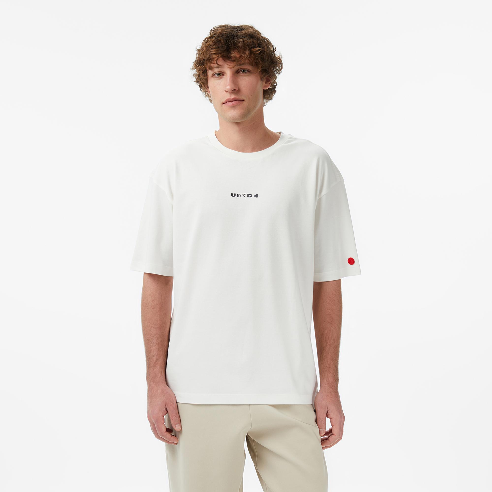 UNITED4 Regular Fit Erkek Bej T-Shirt