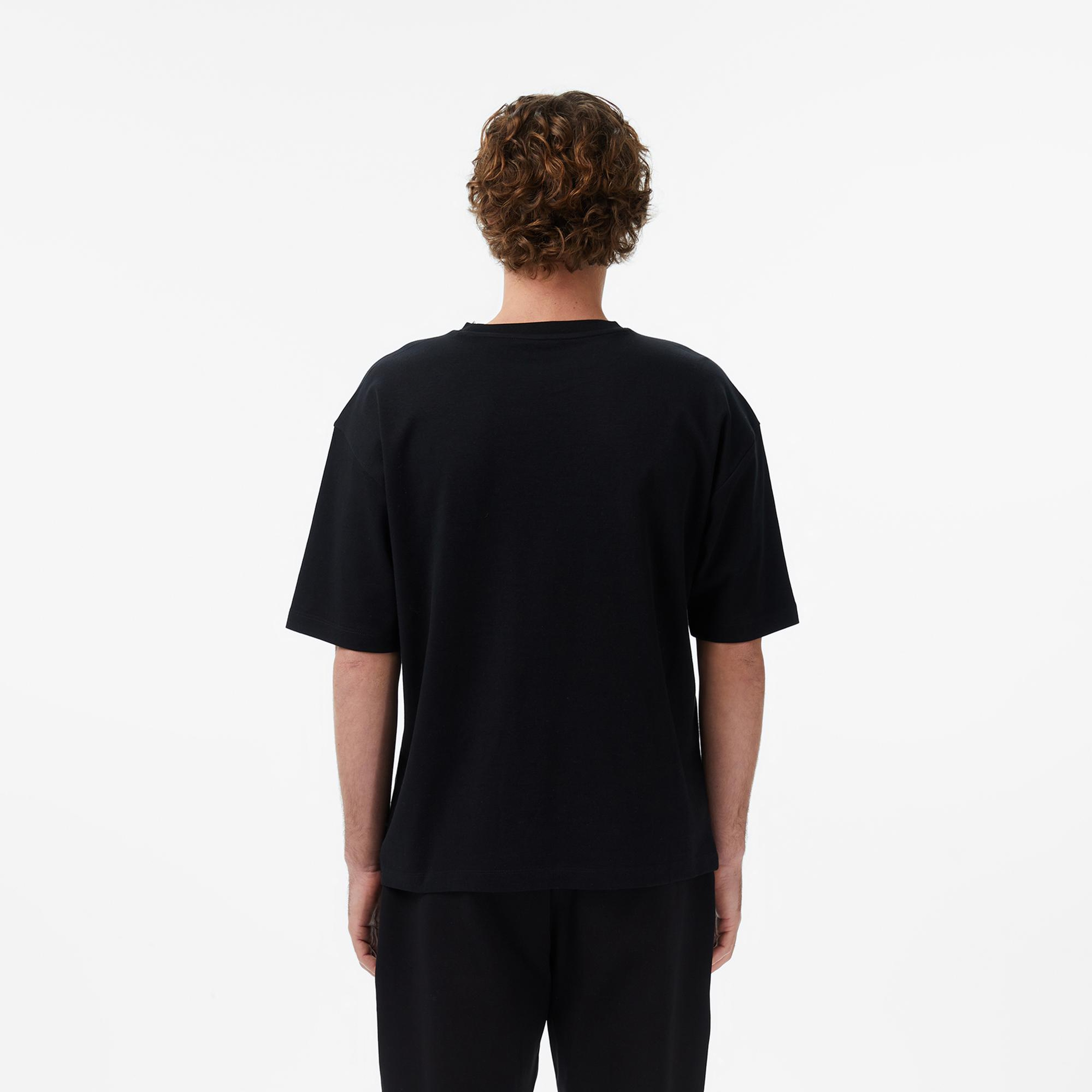 UNITED4 Regular Fit Erkek Siyah T-Shirt