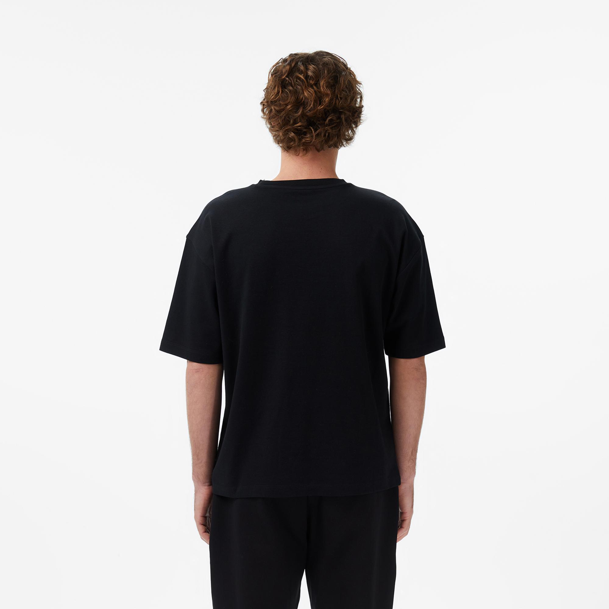 UNITED4 Regular Fit Erkek Siyah T-Shirt