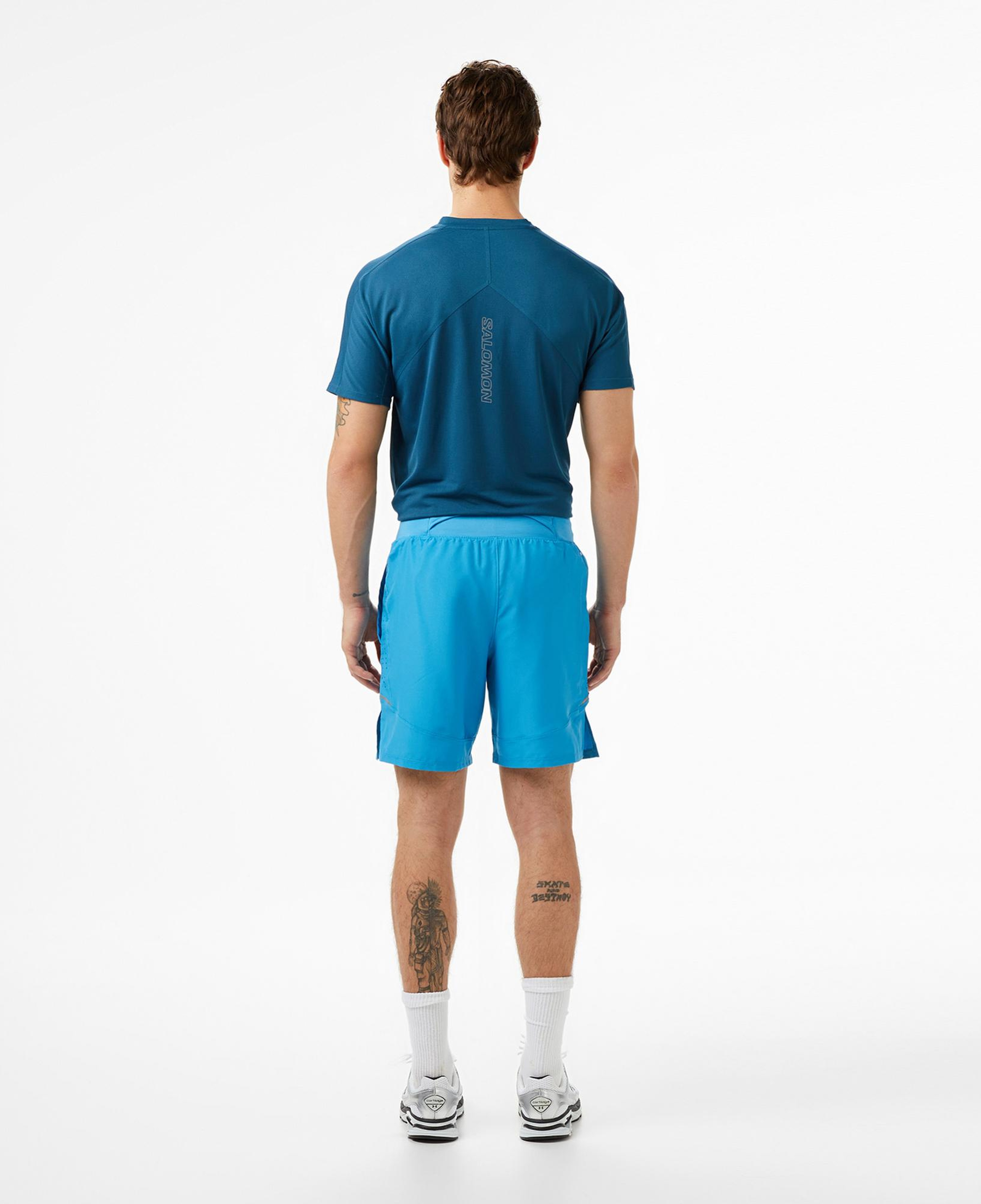 Under Armour Launch Pro 2N1 7 Erkek Mavi Koşu Şortu