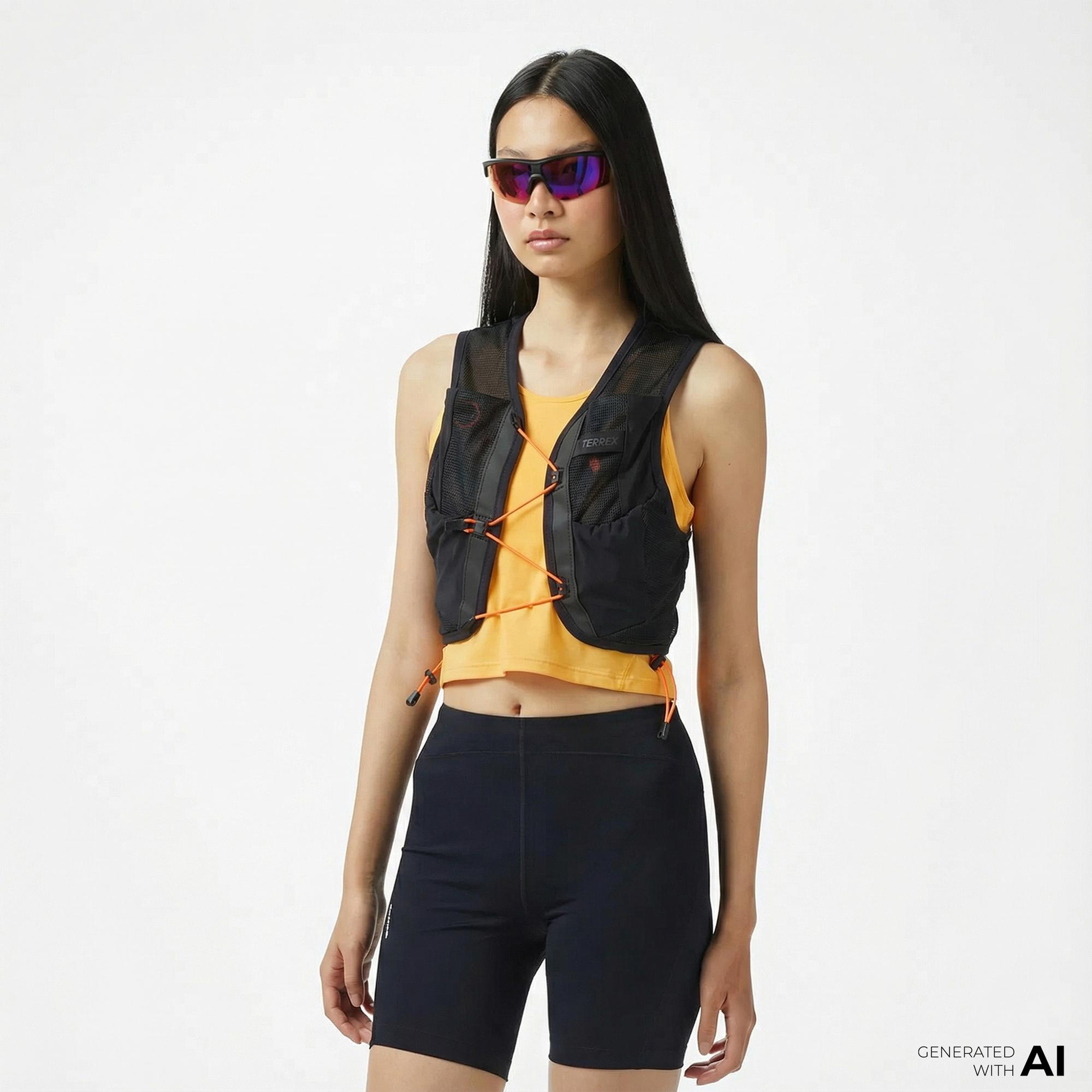 adidas Terrex Multi Climacool Arazi Koşusu 5L Unisex Siyah Koşu Yeleği