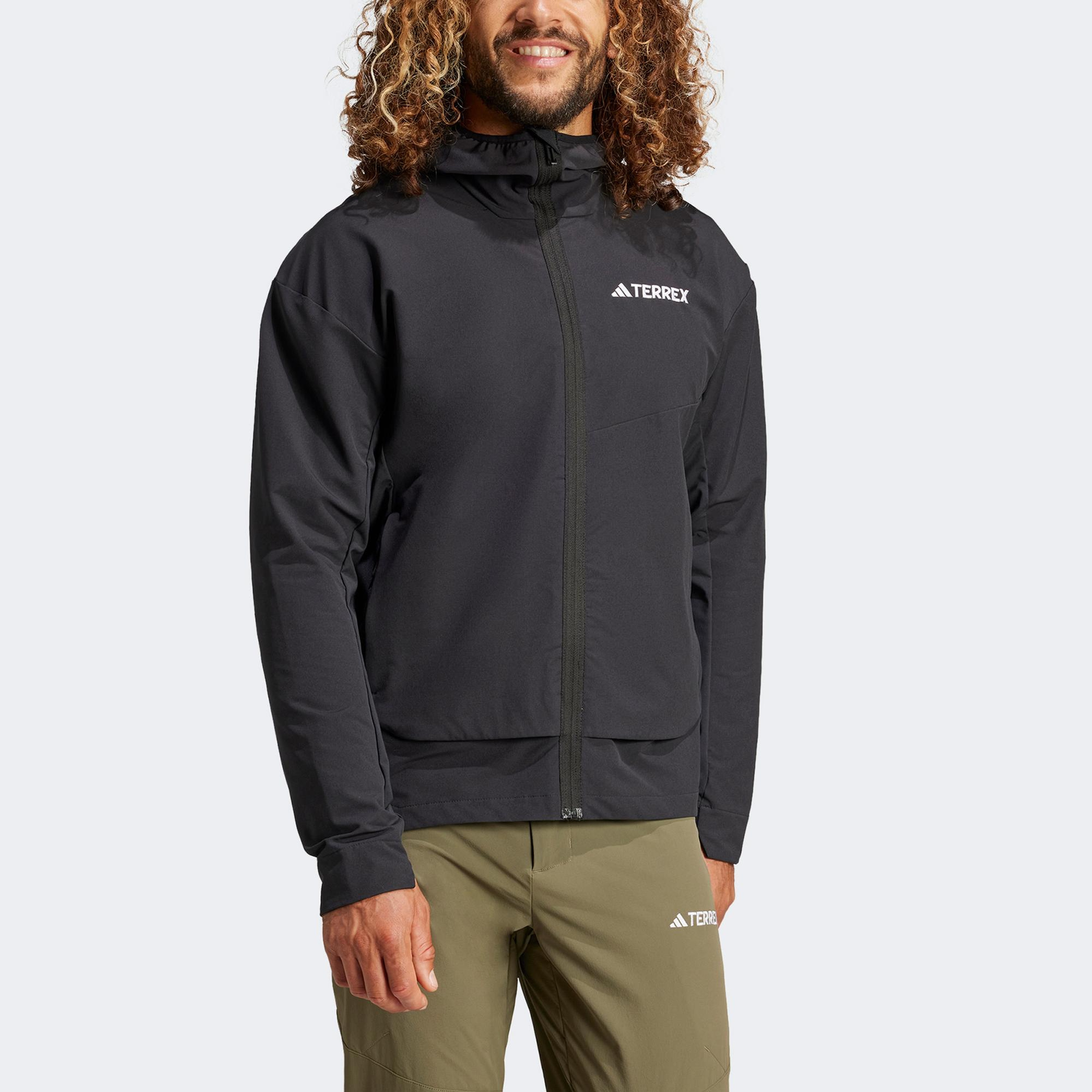 adidas Terrex Multi Soft Shell Erkek Siyah Outdoor Ceket