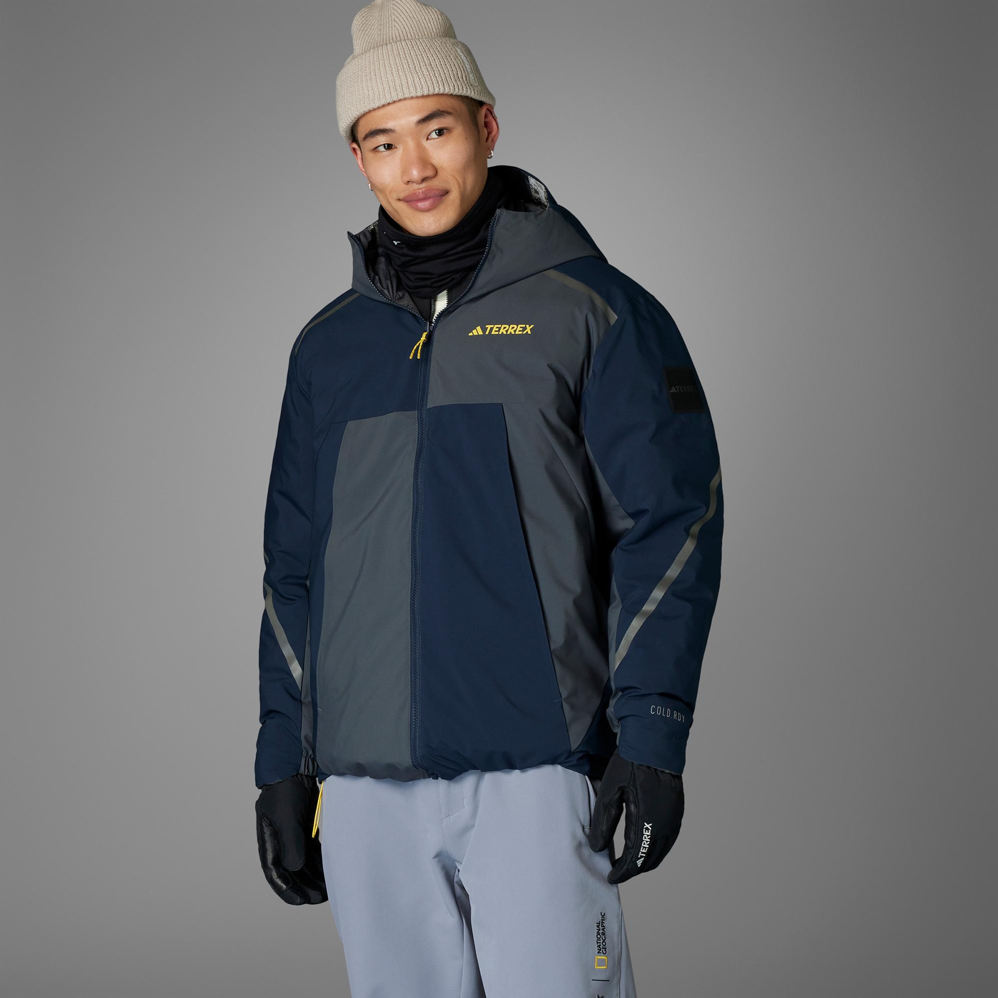 adidas Terrex National Geographic Erkek Gri Outdoor Ceket