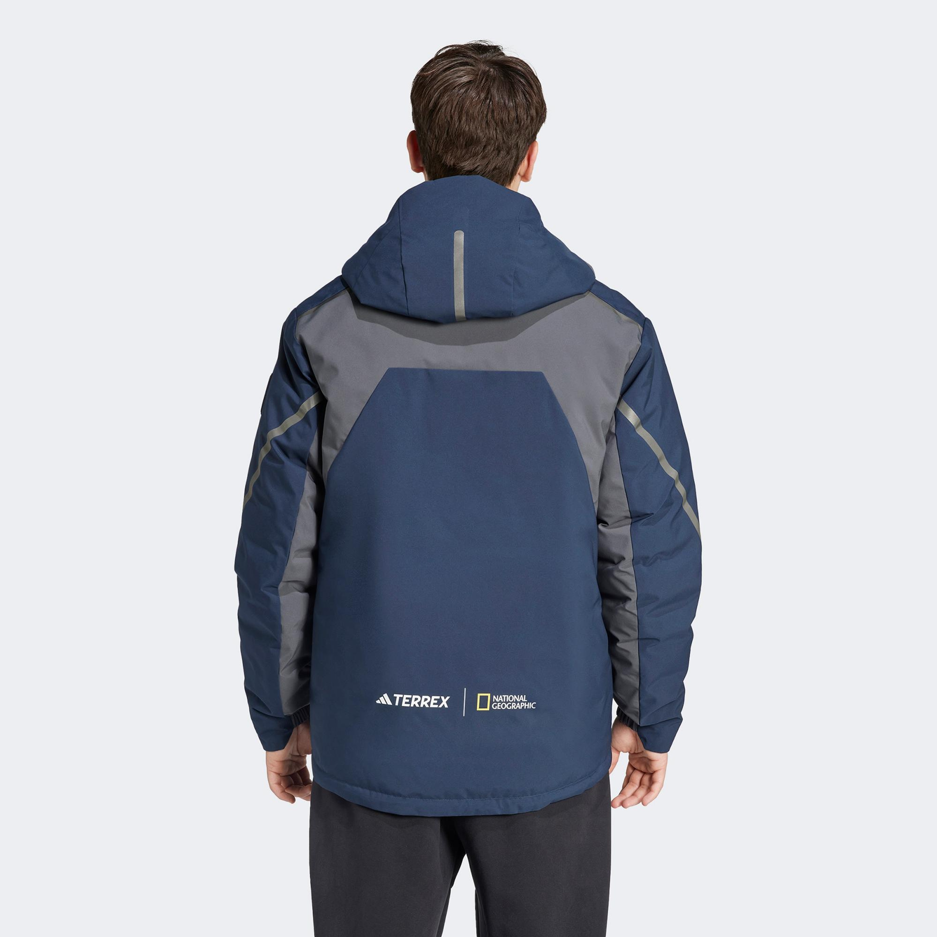 adidas Terrex National Geographic Erkek Gri Outdoor Ceket