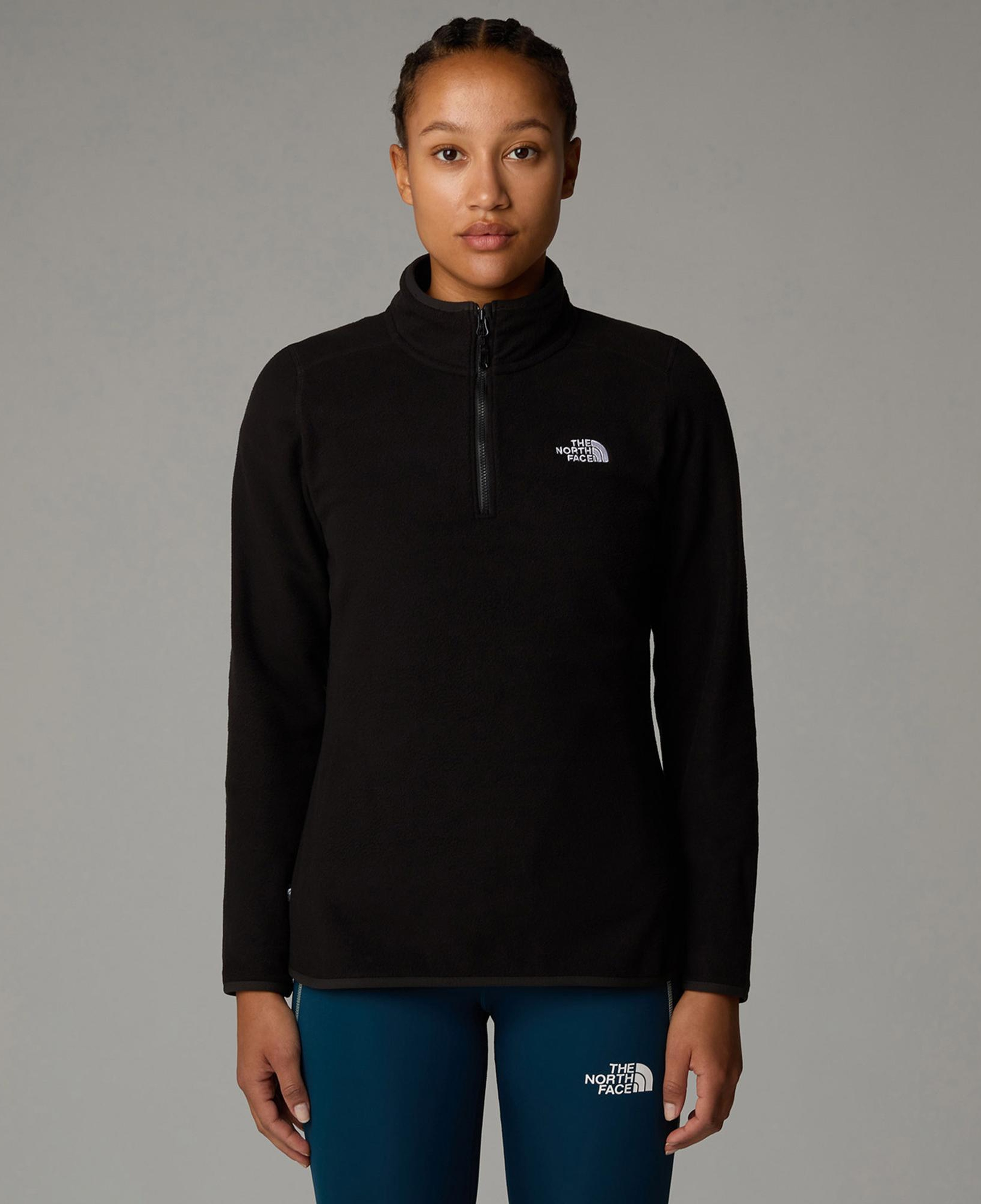 The North Face Glacier Zipped Kadın Siyah Outdoor Polar