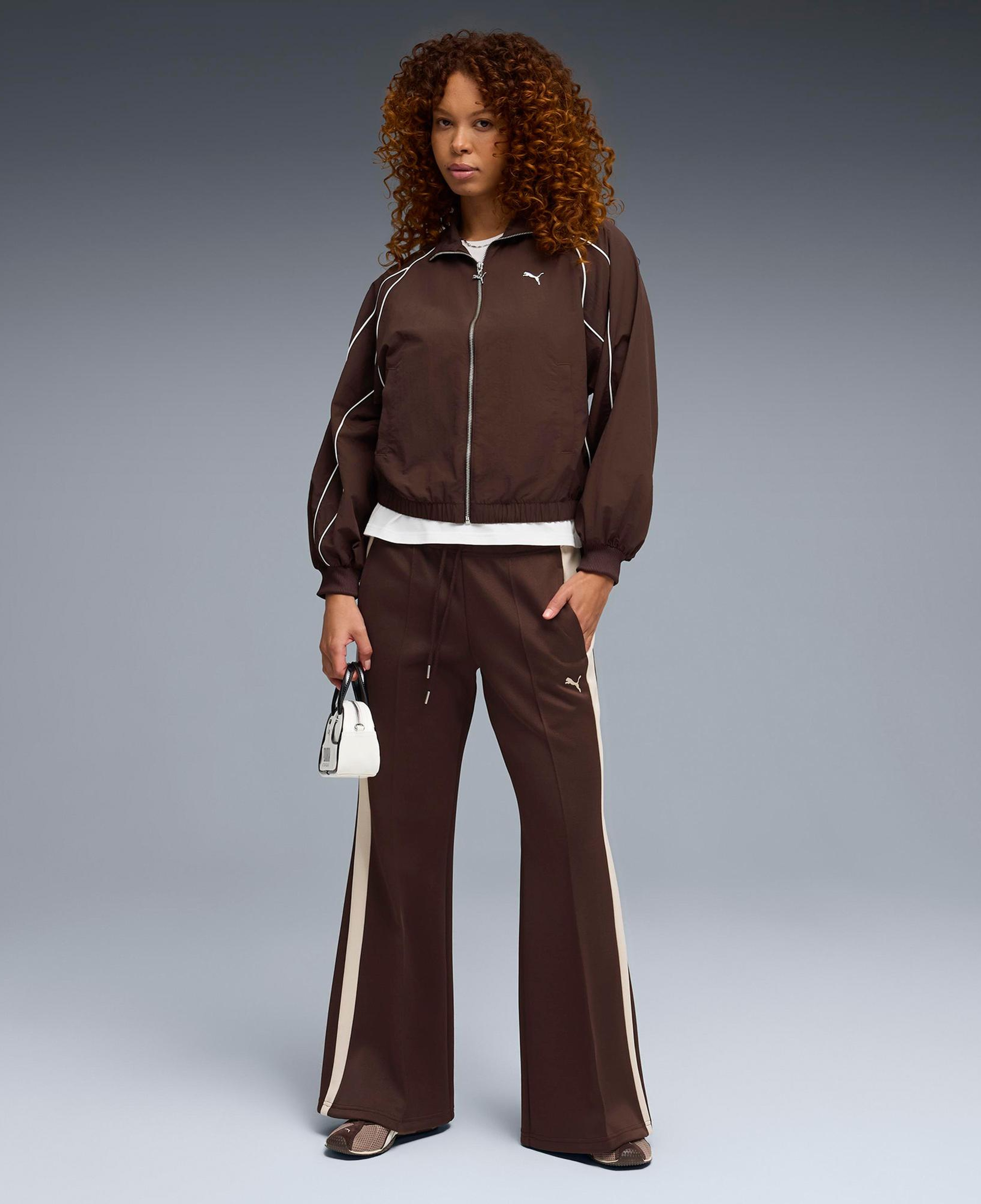 Puma T7 Balloon Sleeve Kadın Kahverengi Ceket