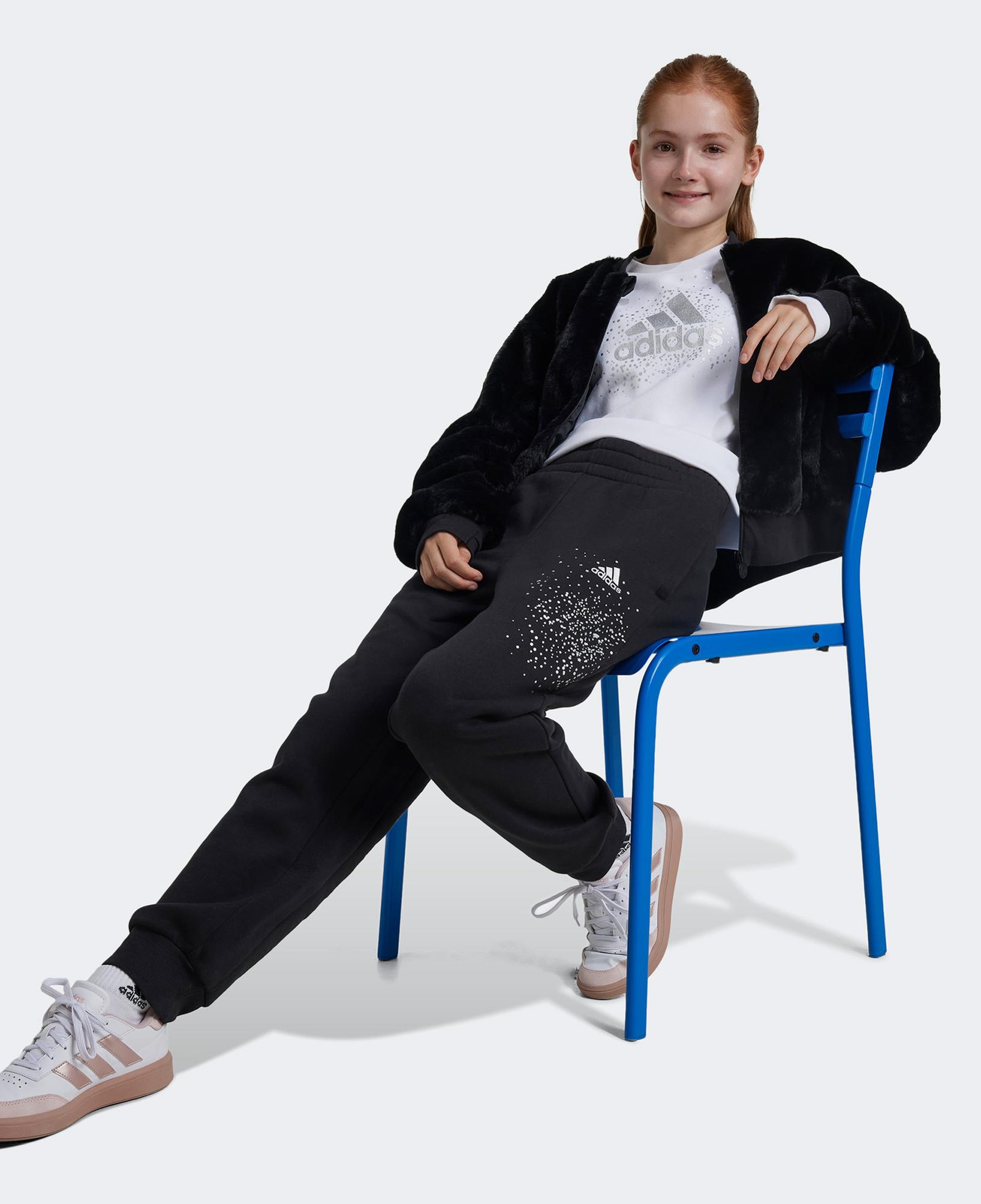 adidas Crew Çocuk Beyaz Günlük Sweatshirt