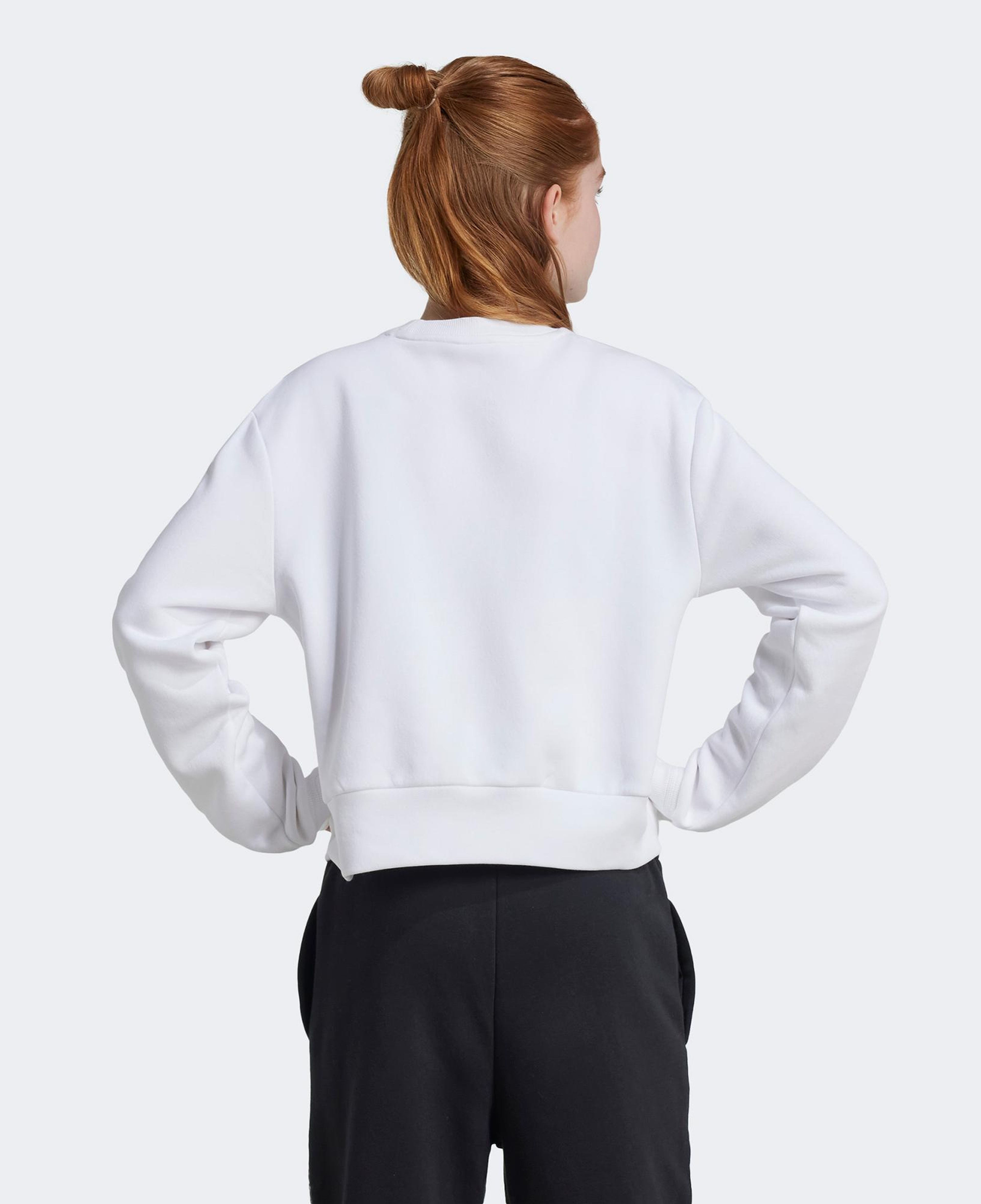 adidas Crew Çocuk Beyaz Günlük Sweatshirt