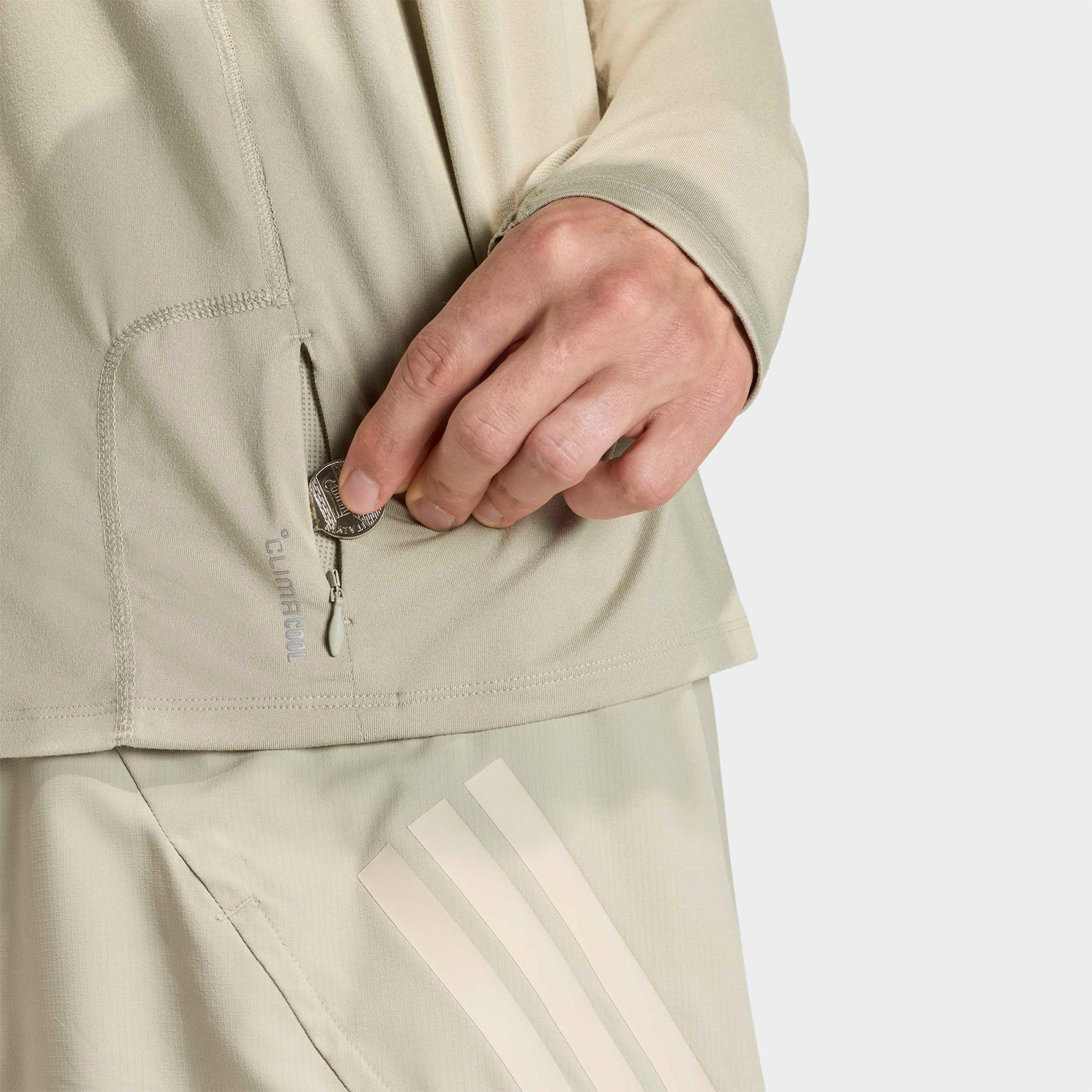 adidas Adi365 iconic 1/2 Erkek Kahverengi Koşu Sweatshirt