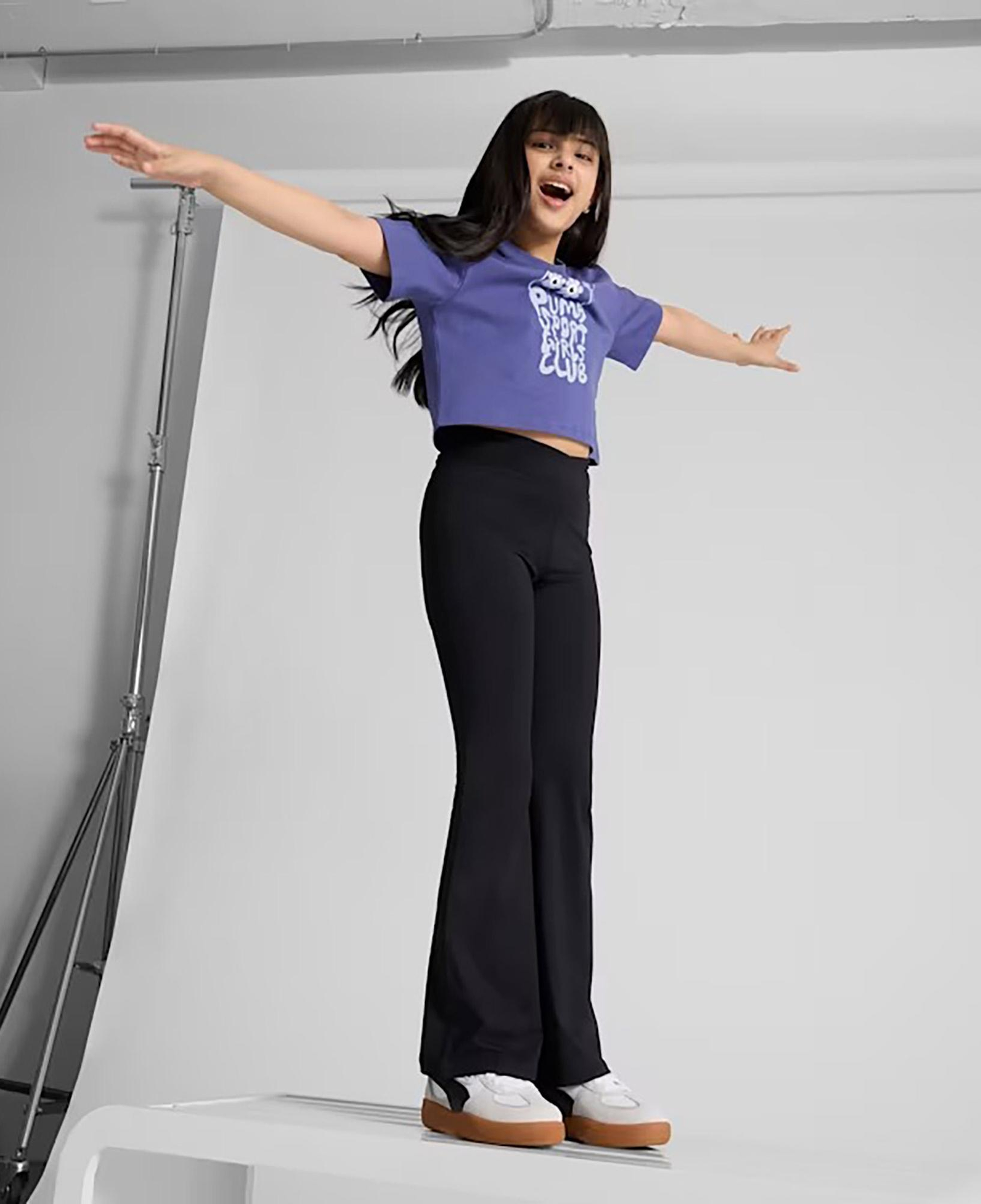 Puma Graphics Length Çocuk Mavi T-Shirt