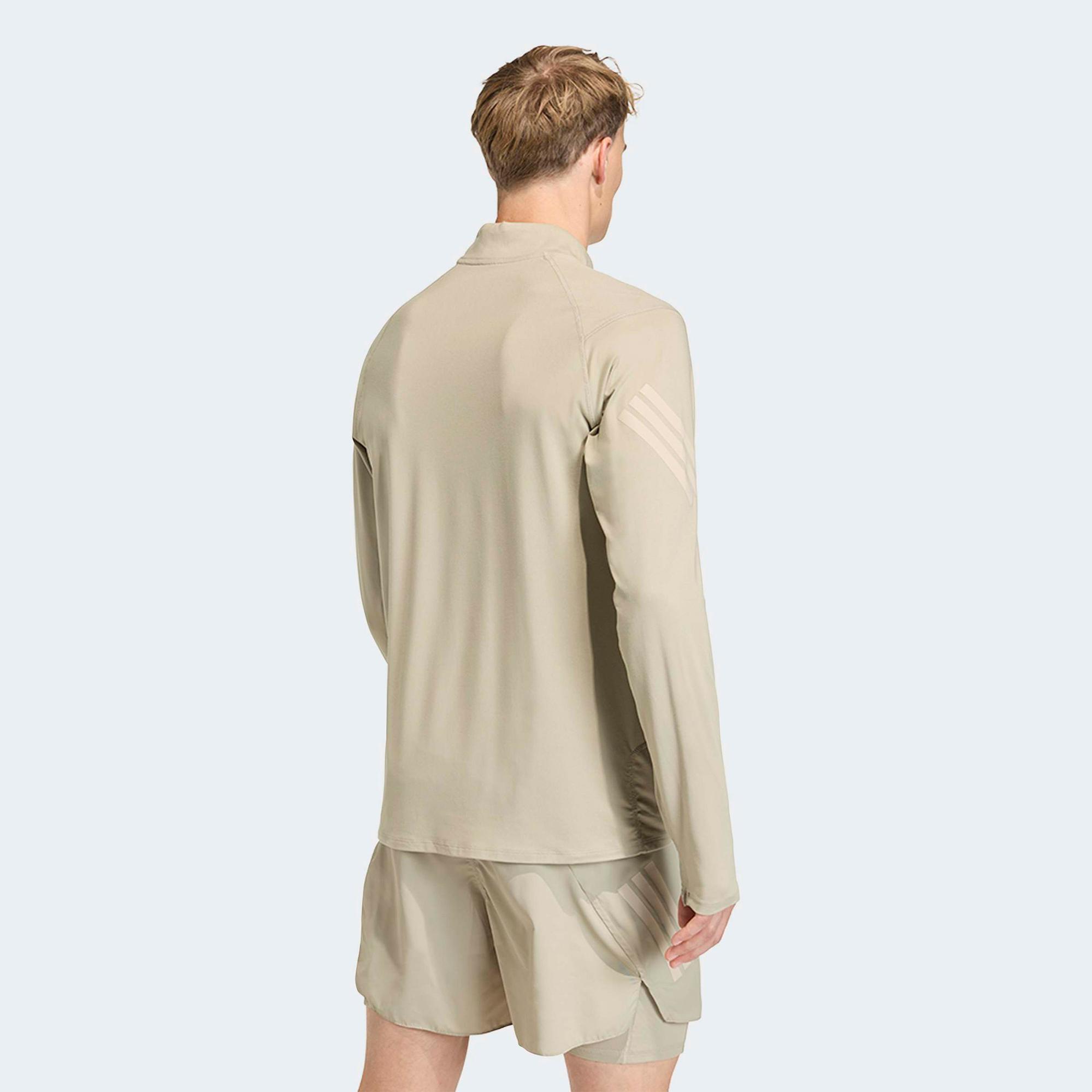 adidas Adi365 iconic 1/2 Erkek Kahverengi Koşu Sweatshirt