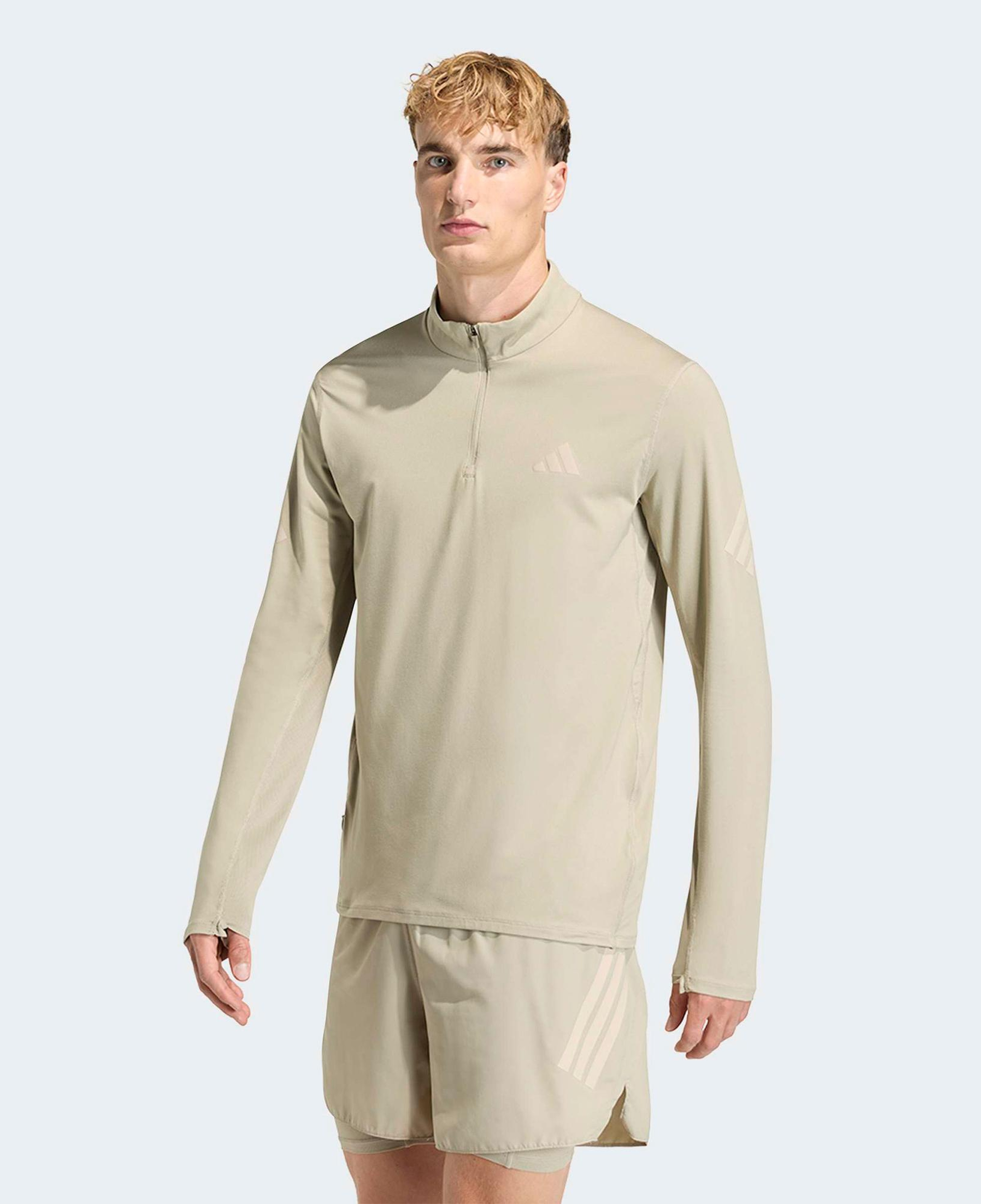 adidas Adi365 iconic 1/2 Erkek Kahverengi Koşu Sweatshirt