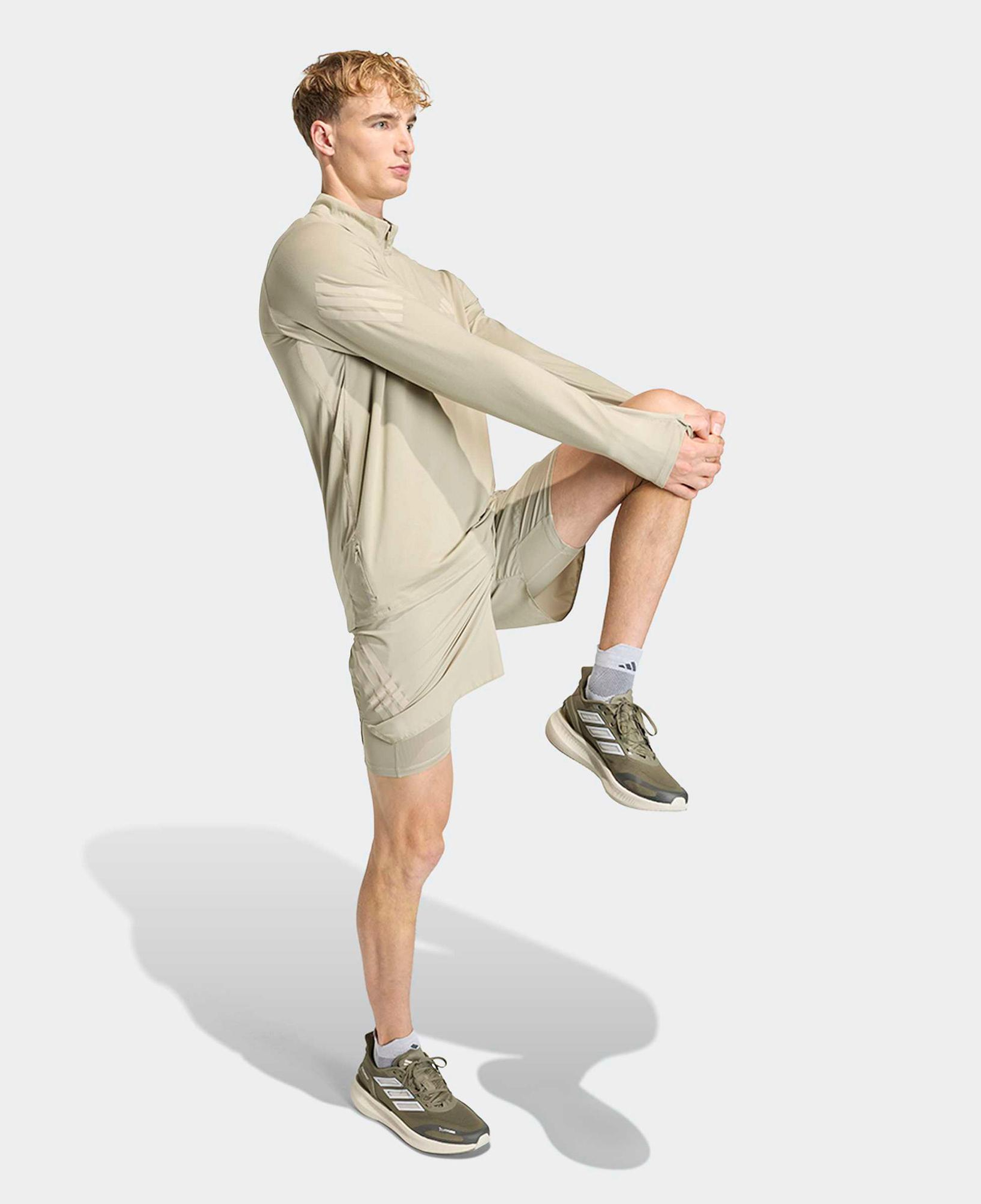 adidas Adi365 iconic 1/2 Erkek Kahverengi Koşu Sweatshirt