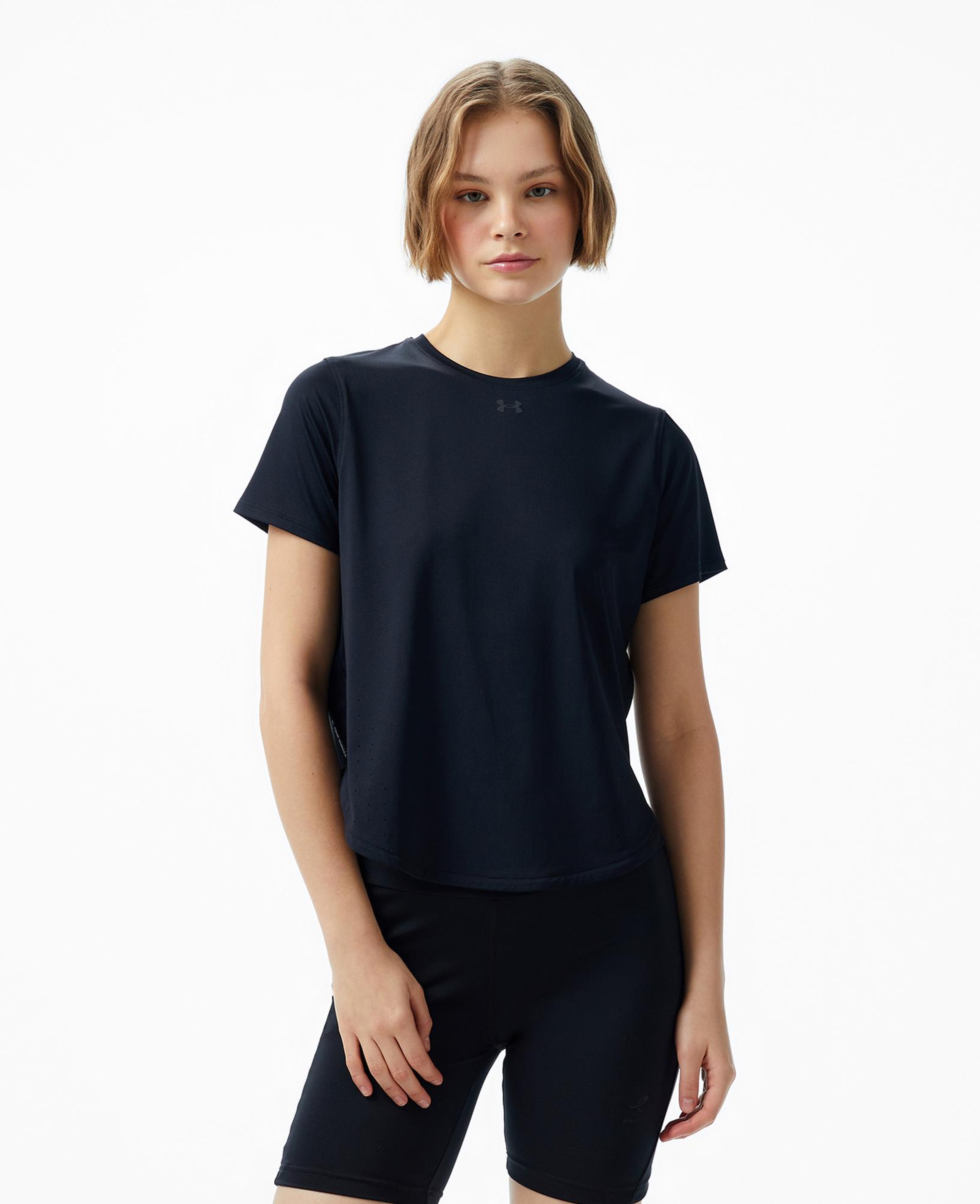 Under Armour Launch Elite Kadın Siyah T-Shirt