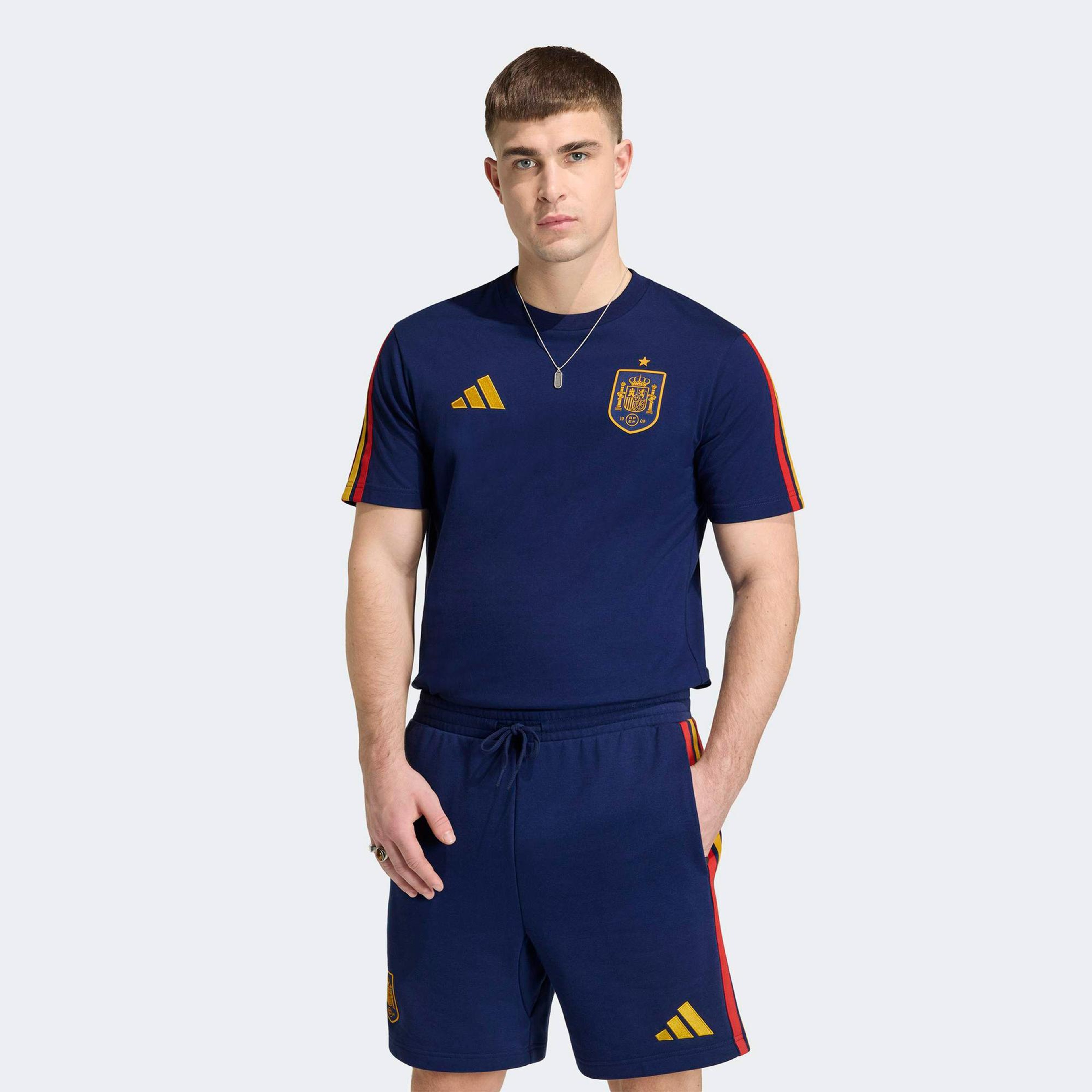 adidas İspanya Dna Erkek Mavi T-Shirt