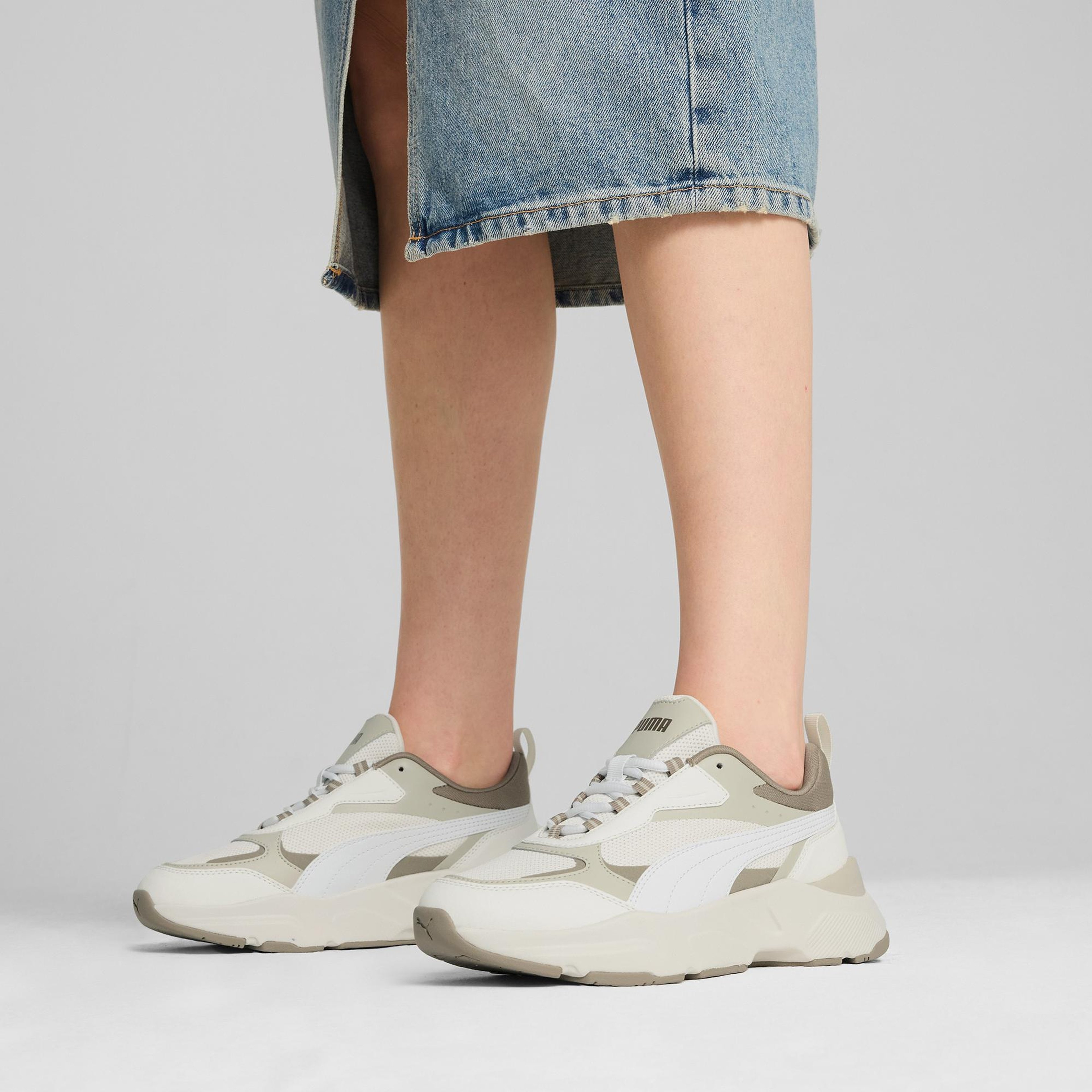 Puma Cassia Kadın Krem  Spor Ayakkabı