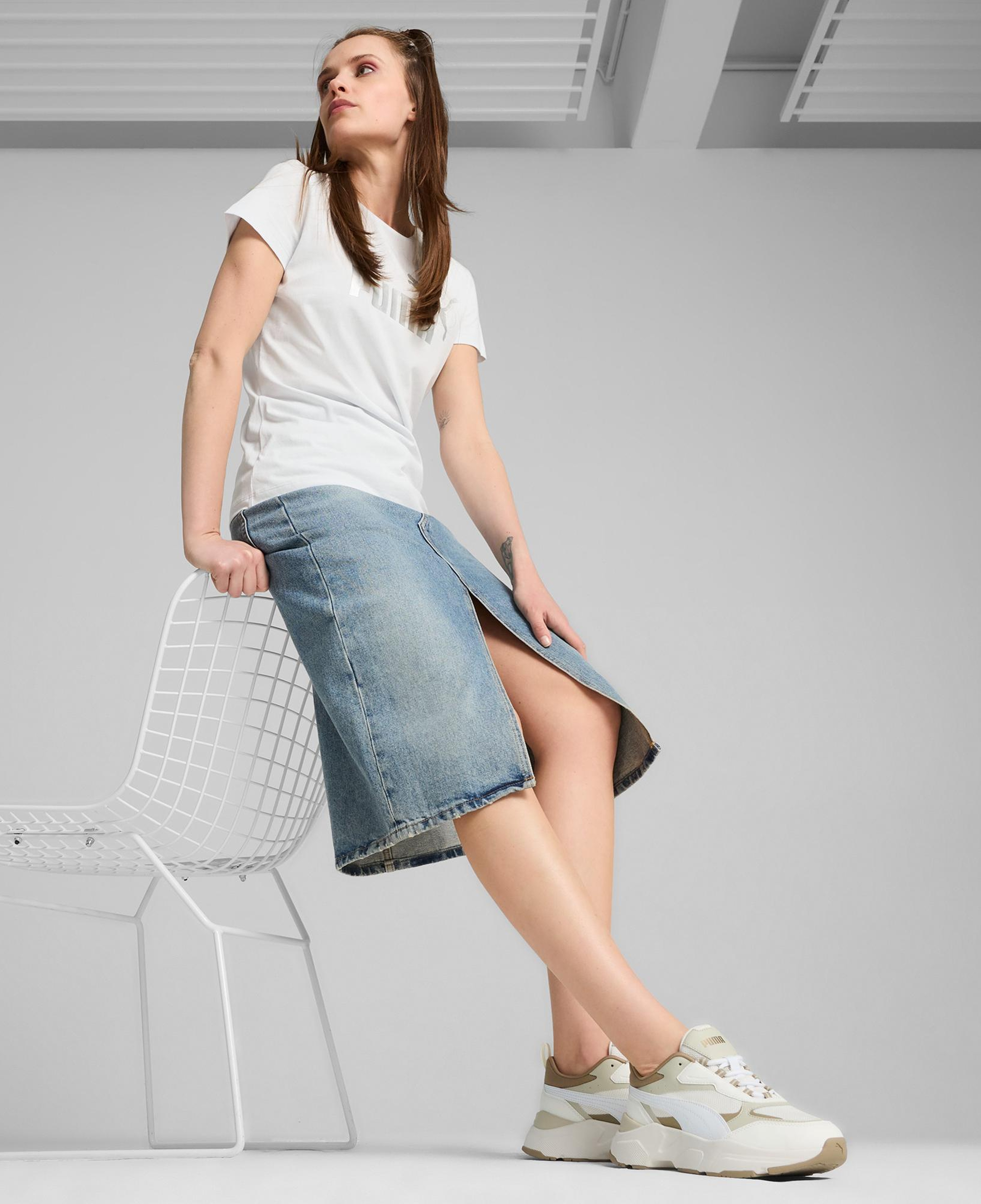 Puma Cassia Kadın Krem Spor Ayakkabı