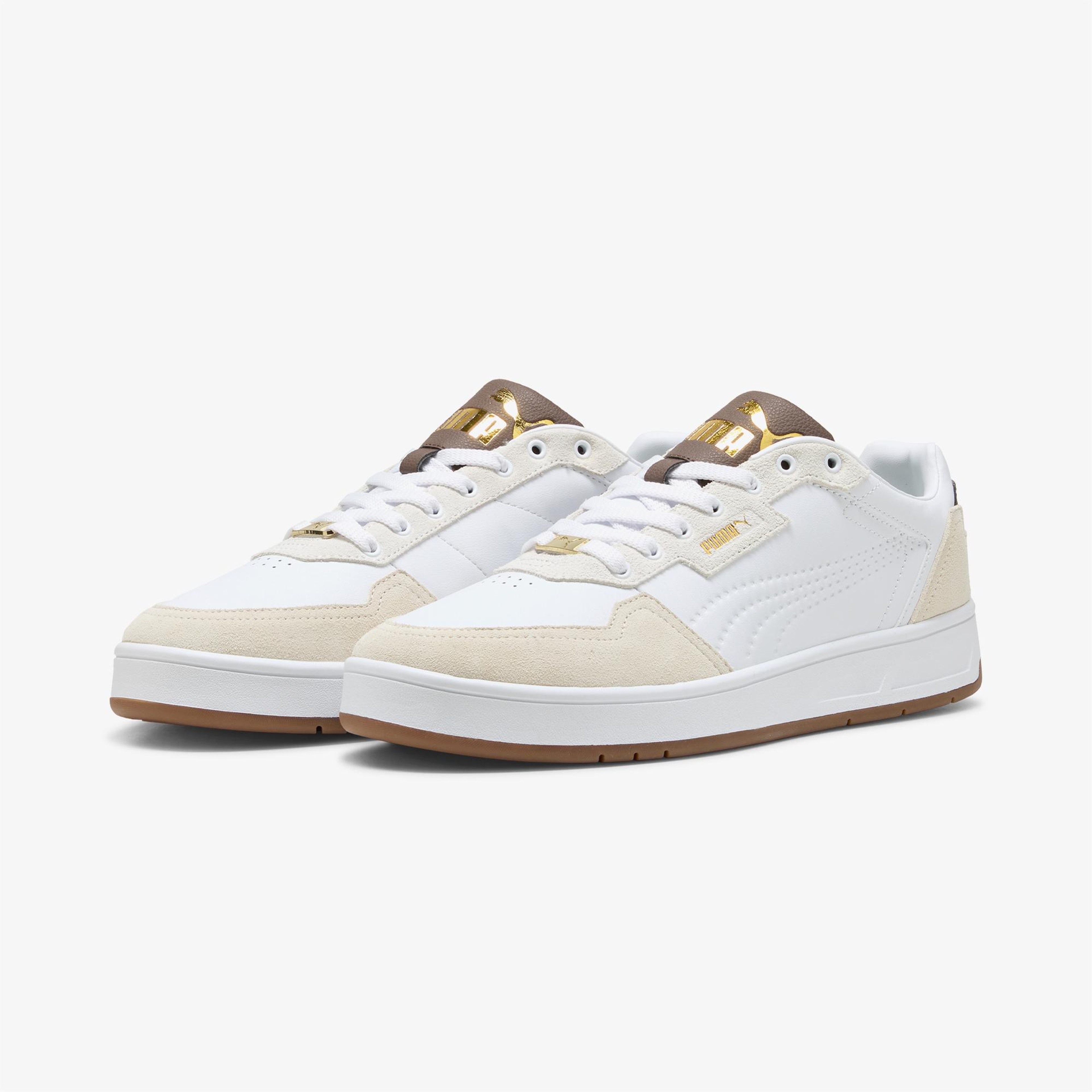 Puma Court Classic Lux Sd Erkek Beyaz Spor Ayakkabı