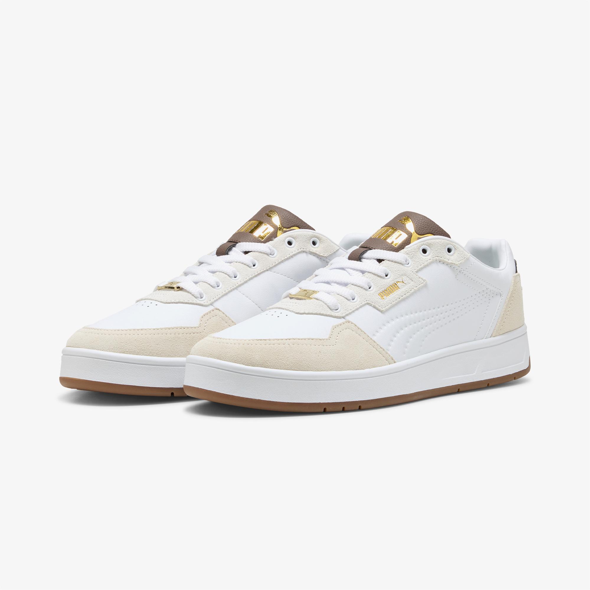 Puma Court Classic Lux Sd Erkek Beyaz Spor Ayakkabı