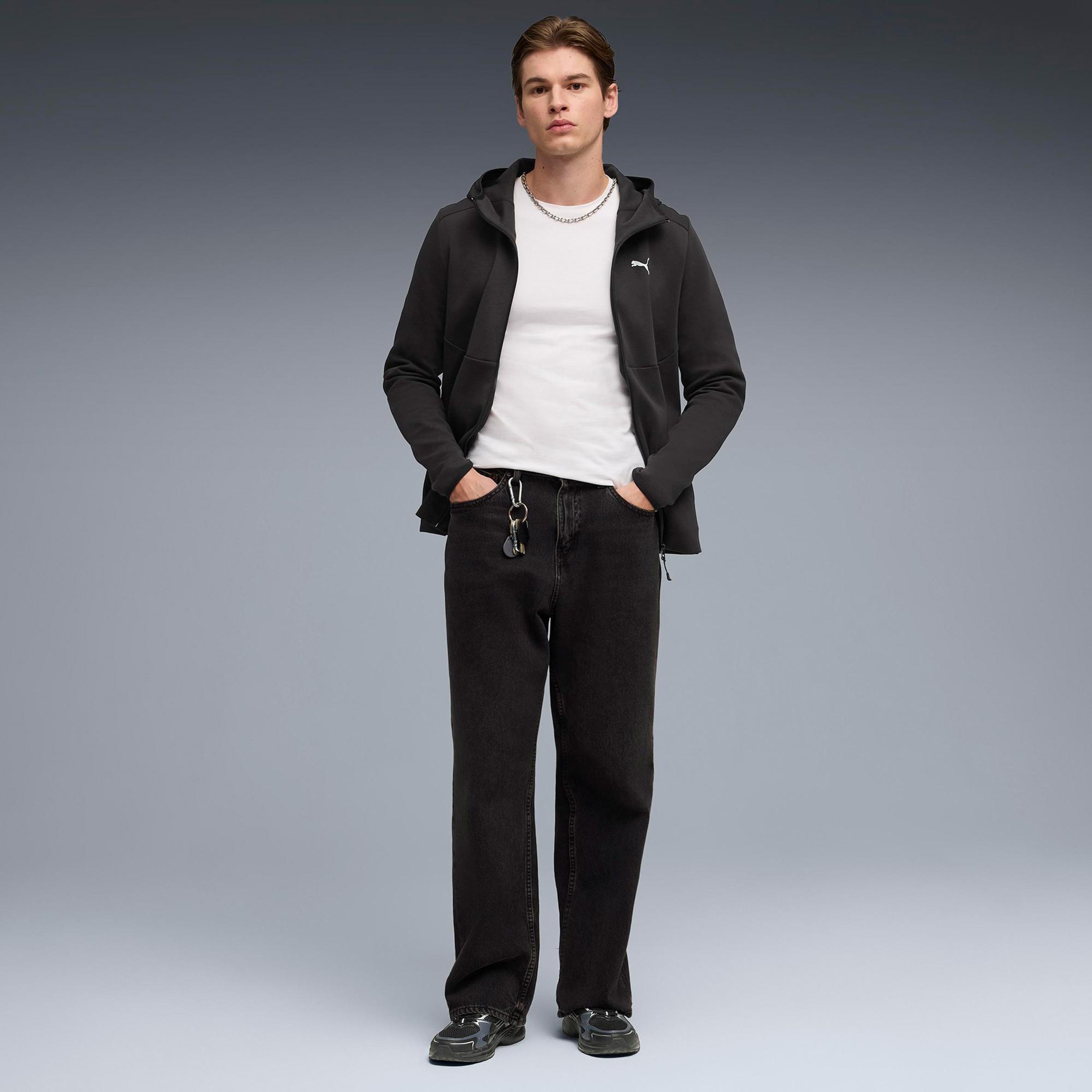 Puma Pumatech FullZip Erkek Siyah Ceket